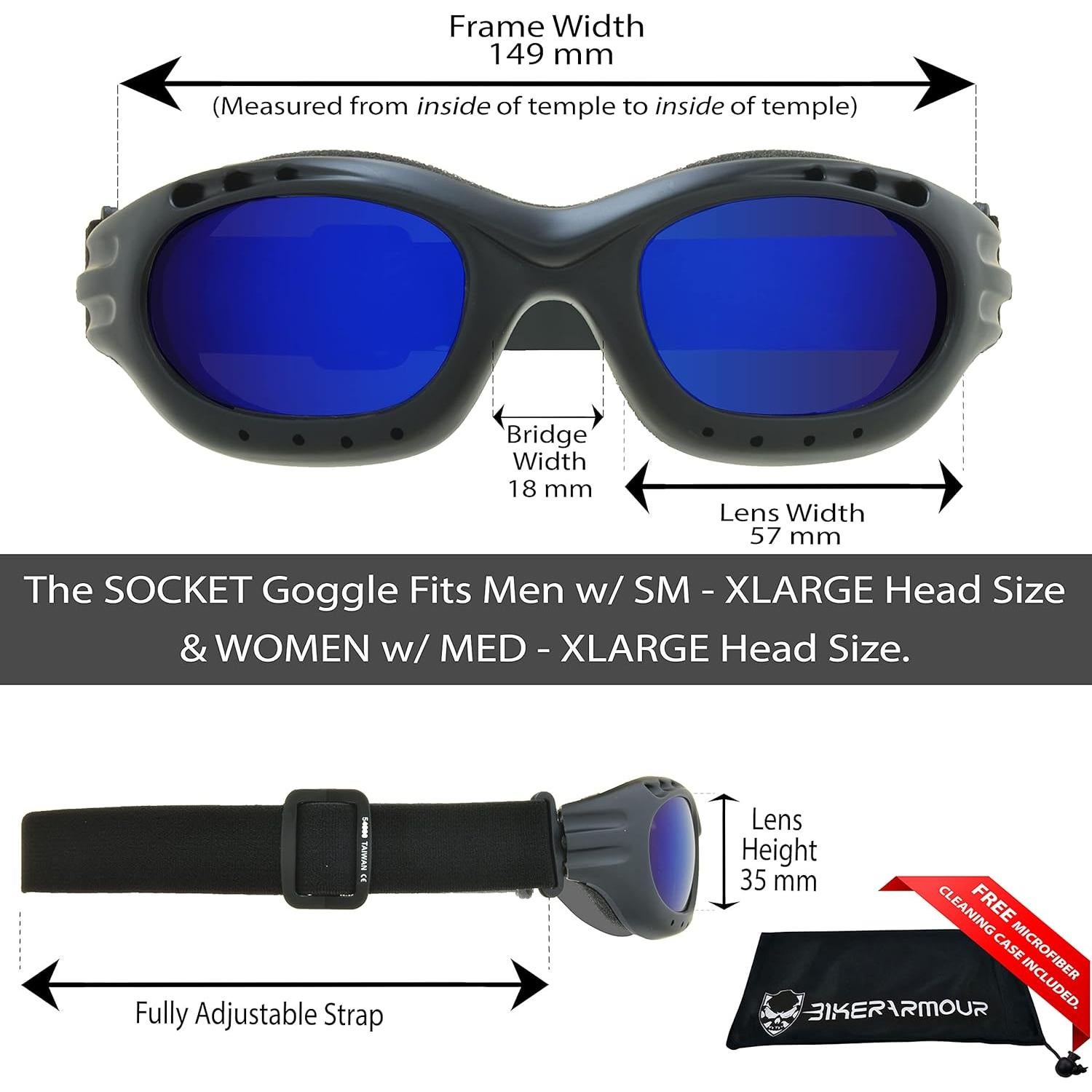 Gafas de seguridad Bikershades para motociclistas - Lentes polarizadas