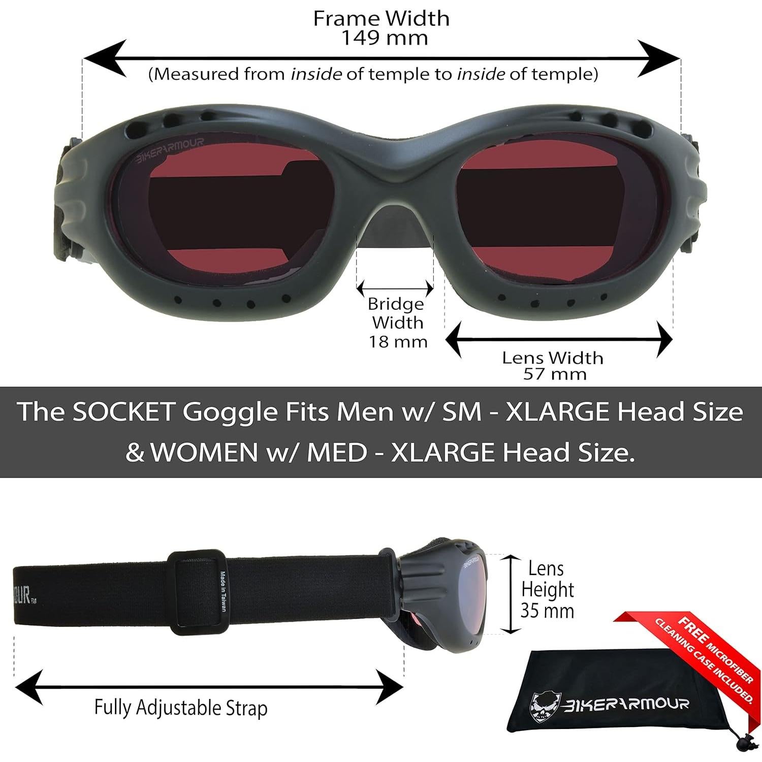 Gafas de seguridad Bikershades para motociclistas - Lentes polarizados