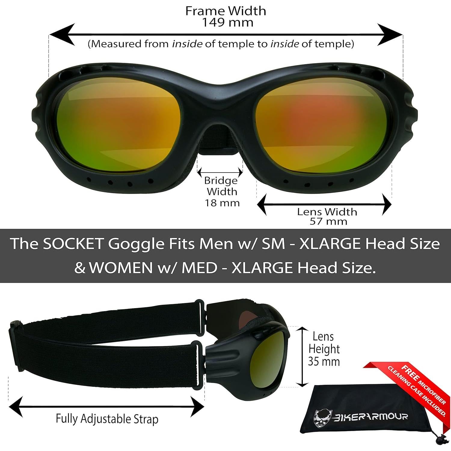 Gafas de seguridad Bikershades para motociclistas - Lentes polarizados