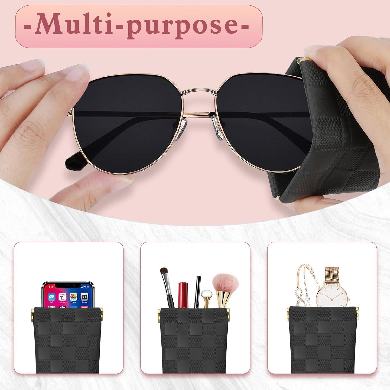 Estuche para Gafas Suave Negro - Bolsa de Viaje Universal