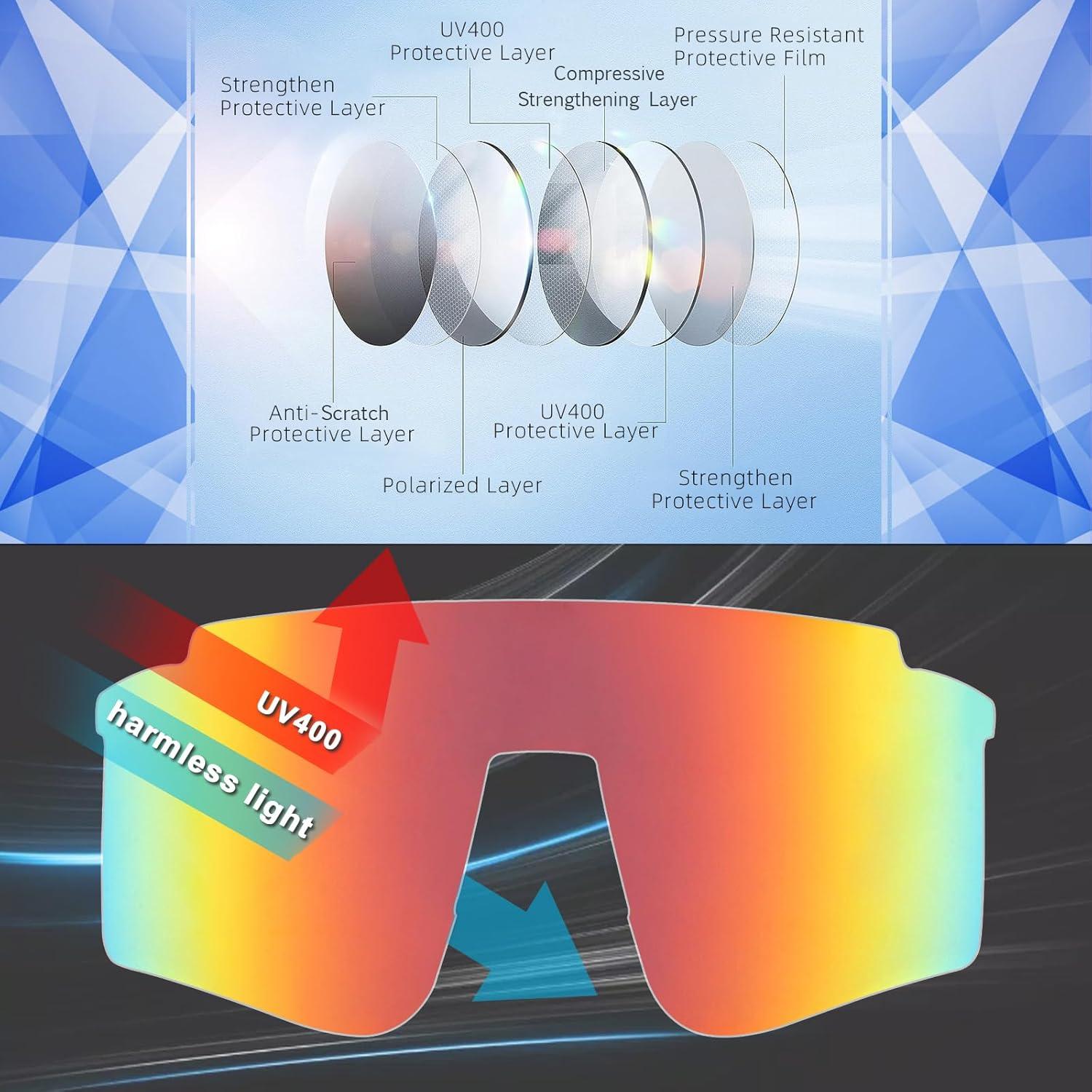 Gafas de sol MALIDAK UV400 para ciclismo y deportes