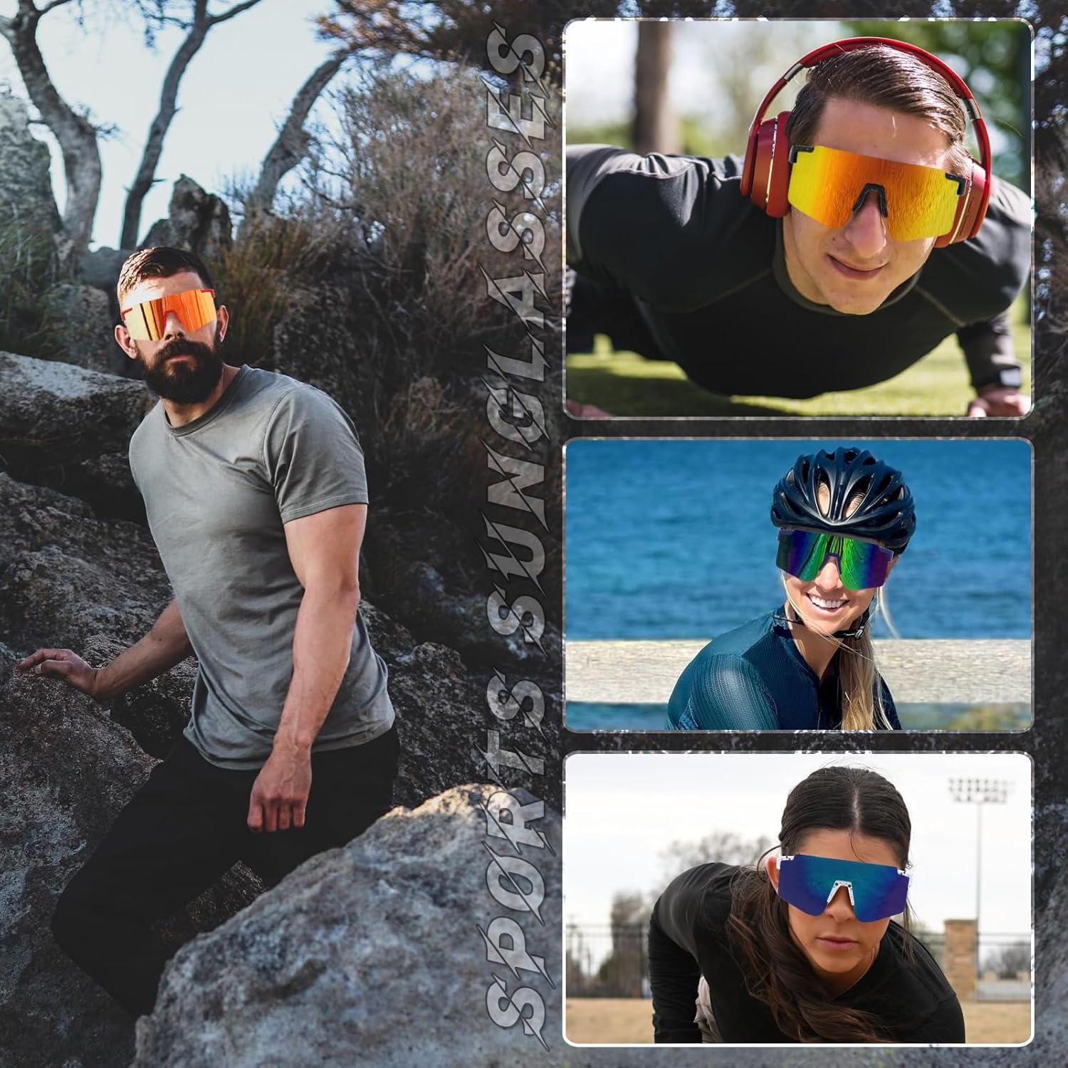 Gafas de sol deportivas MALIDAK UV400 para ciclismo y más