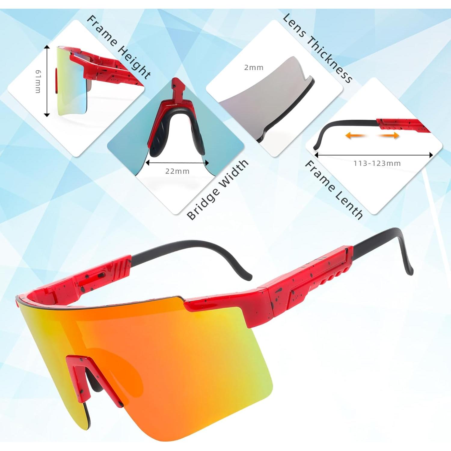 Gafas de sol MALIDAK UV400 para ciclismo y deportes