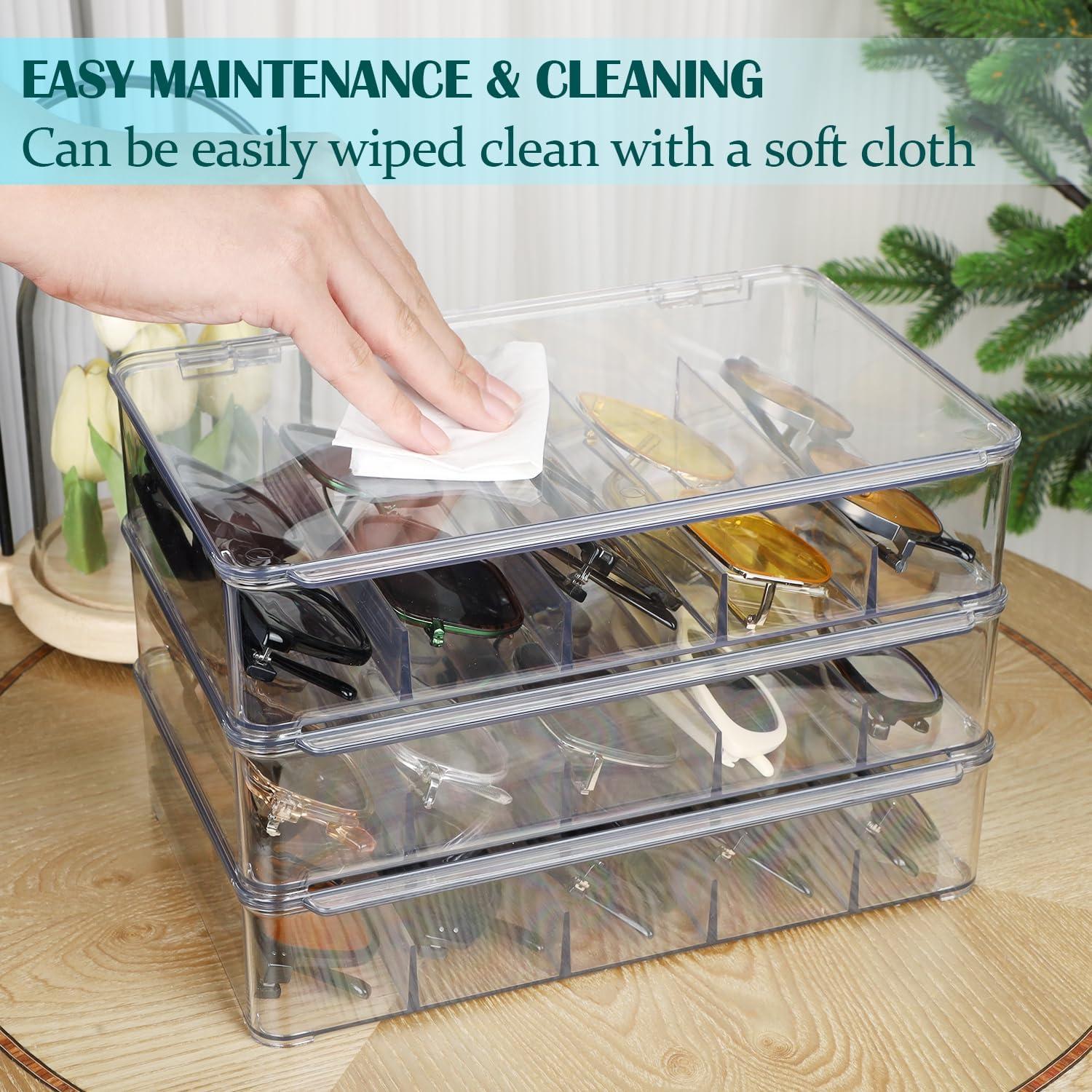 Organizador de Gafas FORUP, 3 Paquetes, 5 Compartimentos