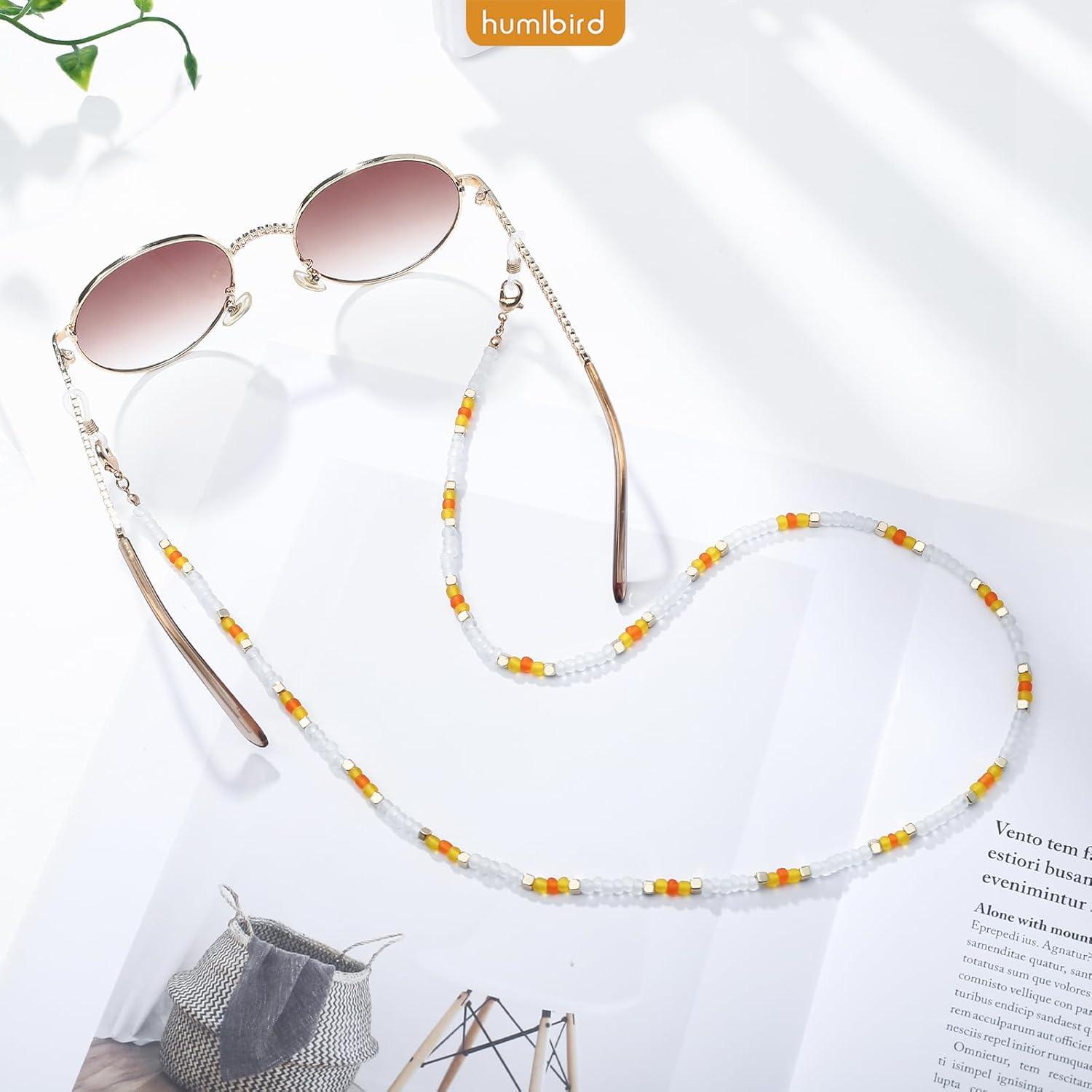 Cadena de Gafas Humlbird Amarilla para Mujeres 74 cm