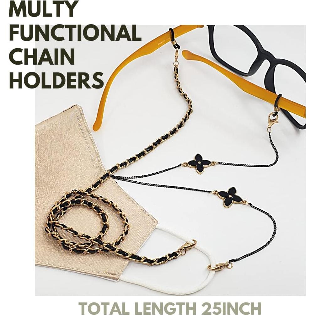 Cadena de Gafas y Máscara daOra Oro Plata Rosa Negro