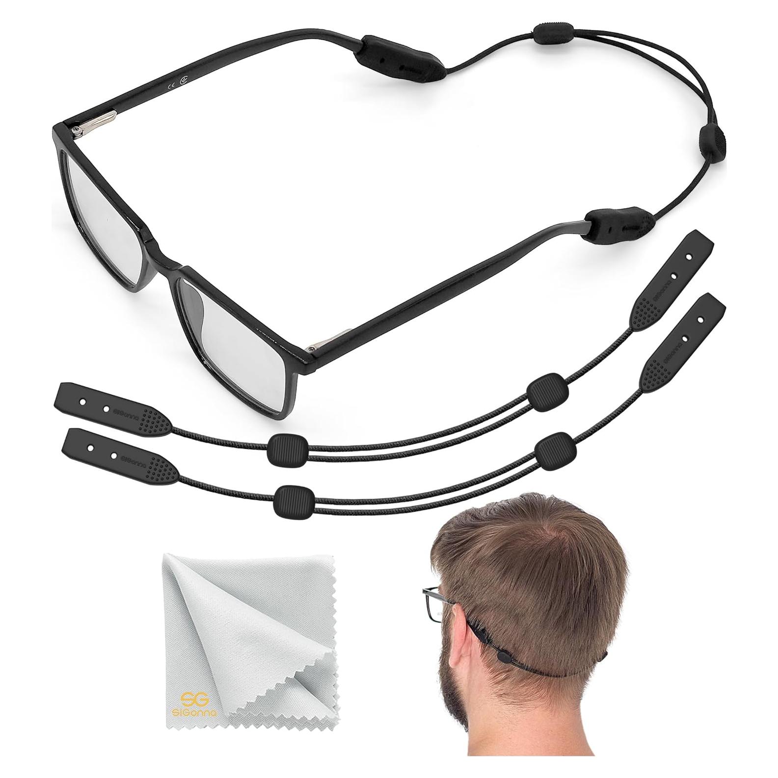 Correa de Gafas SIGONNA Ajustable 33 cm Antideslizante 2 Pcs
