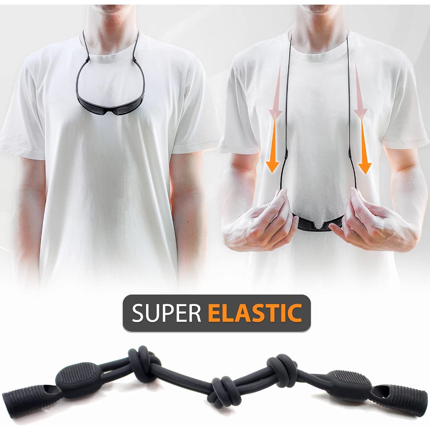 Soporte para Gafas SIGONNA - Cordón Silicona Ajustable 38cm