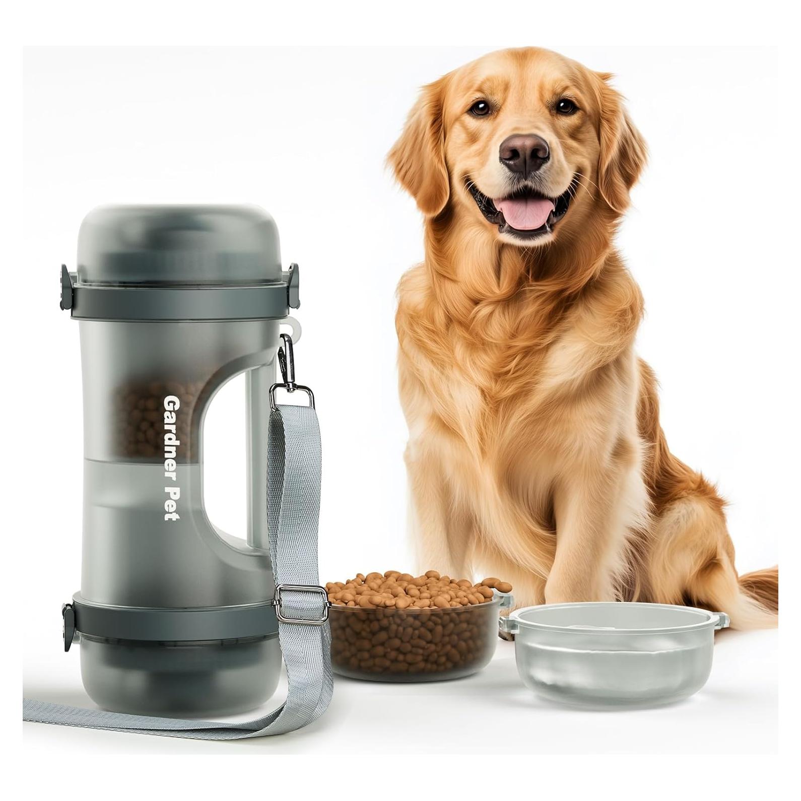 Botella de Agua 2-en-1 para Perros Gardner Pet, 1.4 L