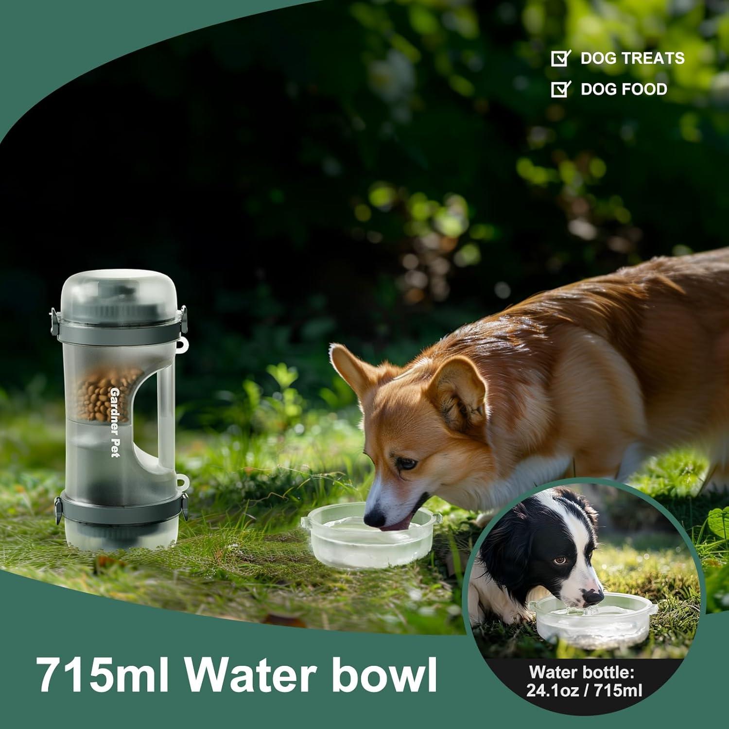 Botella de Agua 2-en-1 para Perros Gardner Pet, 1.4 L