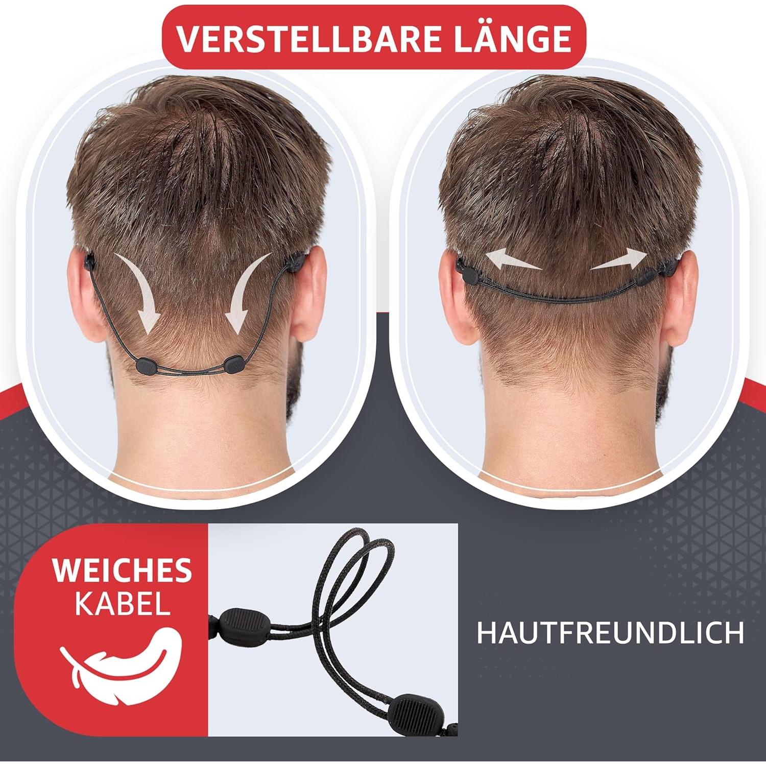 Correa de Gafas SIGONNA Ajustable 33 cm Antideslizante 2 Pcs