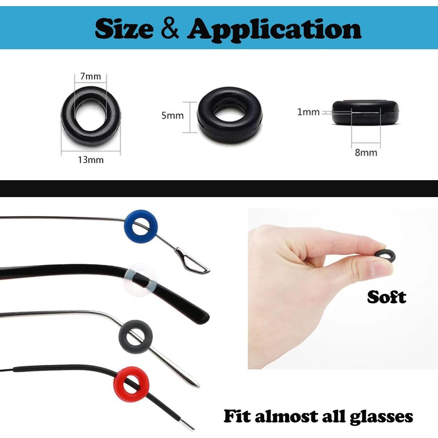 Cojín para Orejas de Gafas Omnful 12 Pares Silicona