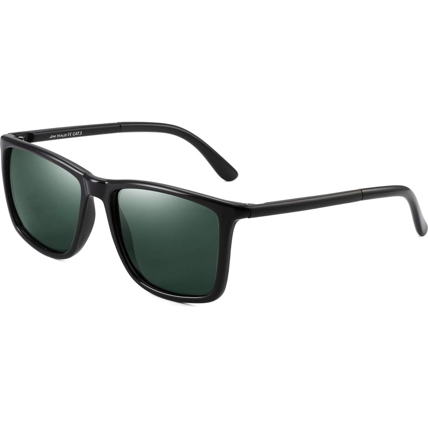 Gafas de Sol Jim Halo Polarizadas 56mm Marco Negro UV