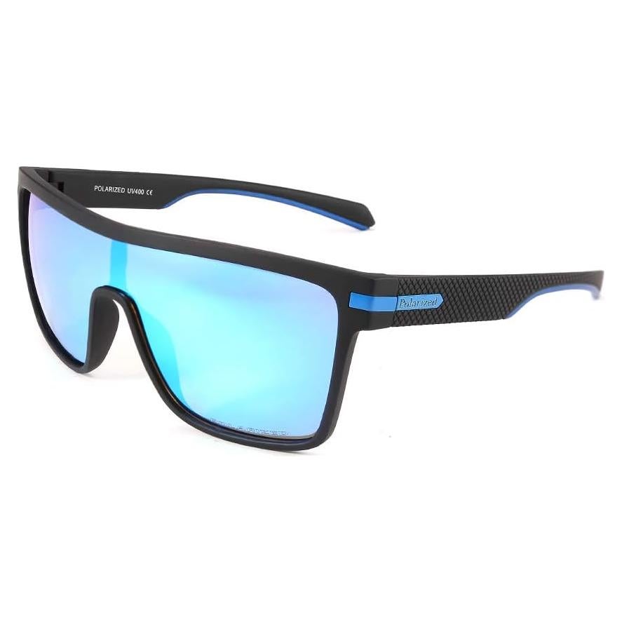 Gafas de sol Karsaer TR90 polarizadas para hombres azul