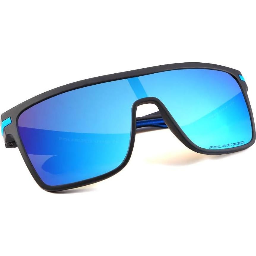 Gafas de sol Karsaer TR90 polarizadas para hombres azul