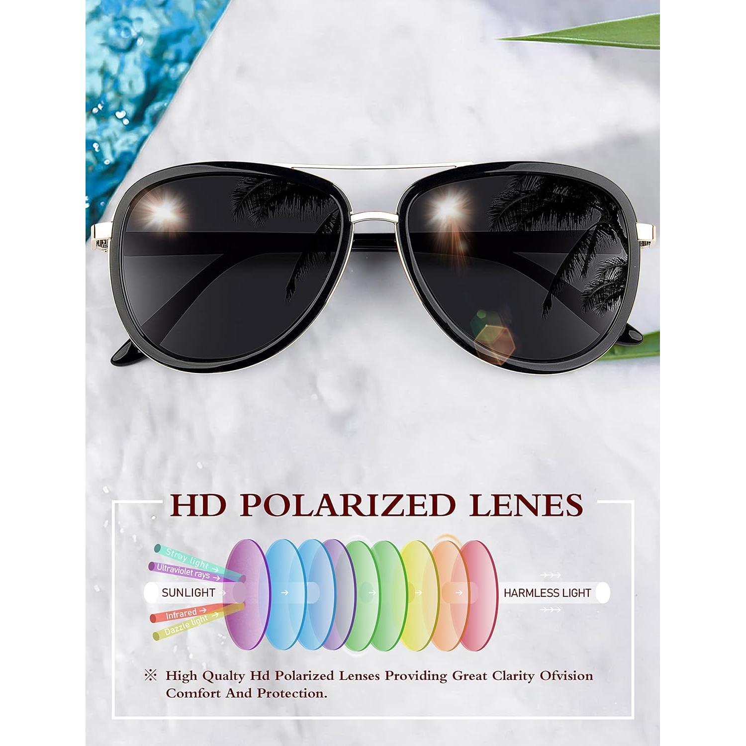 Gafas de sol BIRCEN para mujeres UV400 - Marco acetato