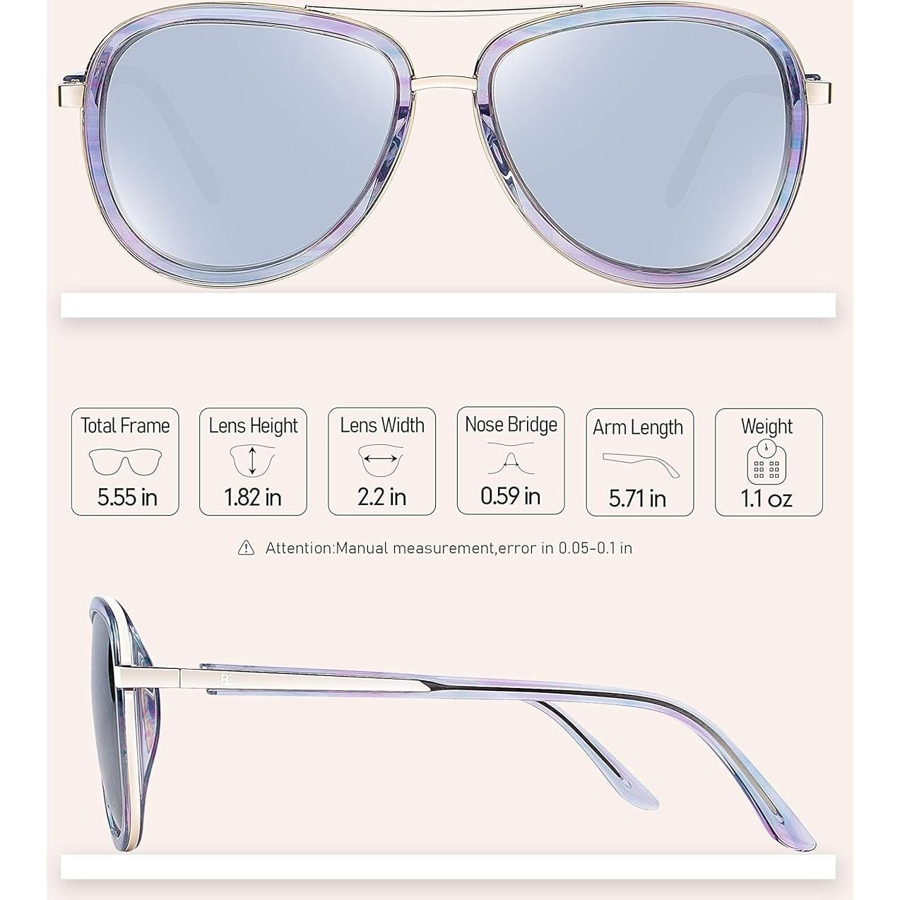 Gafas de Sol BIRCEN Polarizadas UV para Mujeres BC2001