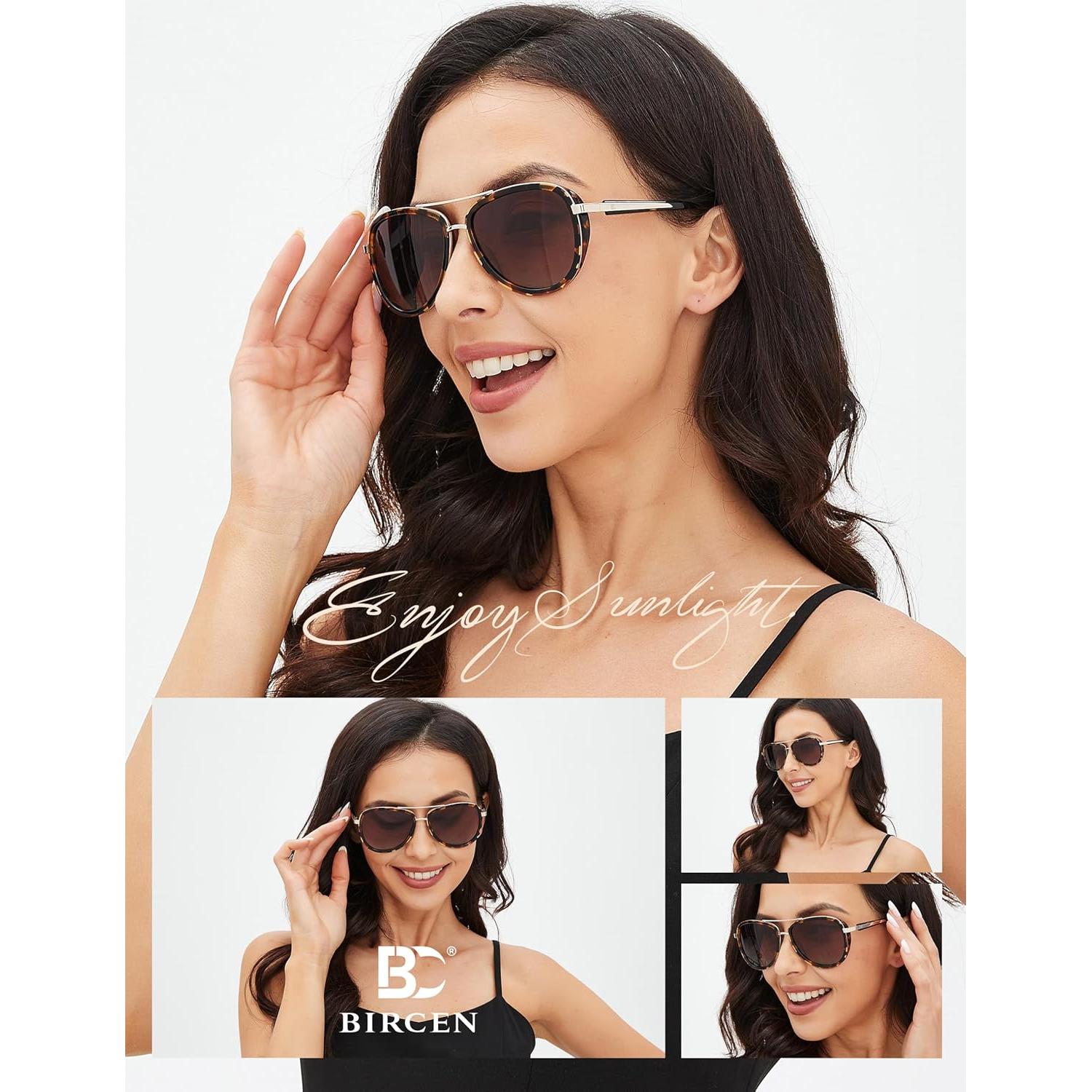 Gafas de sol BIRCEN para mujeres UV400 - Marco acetato