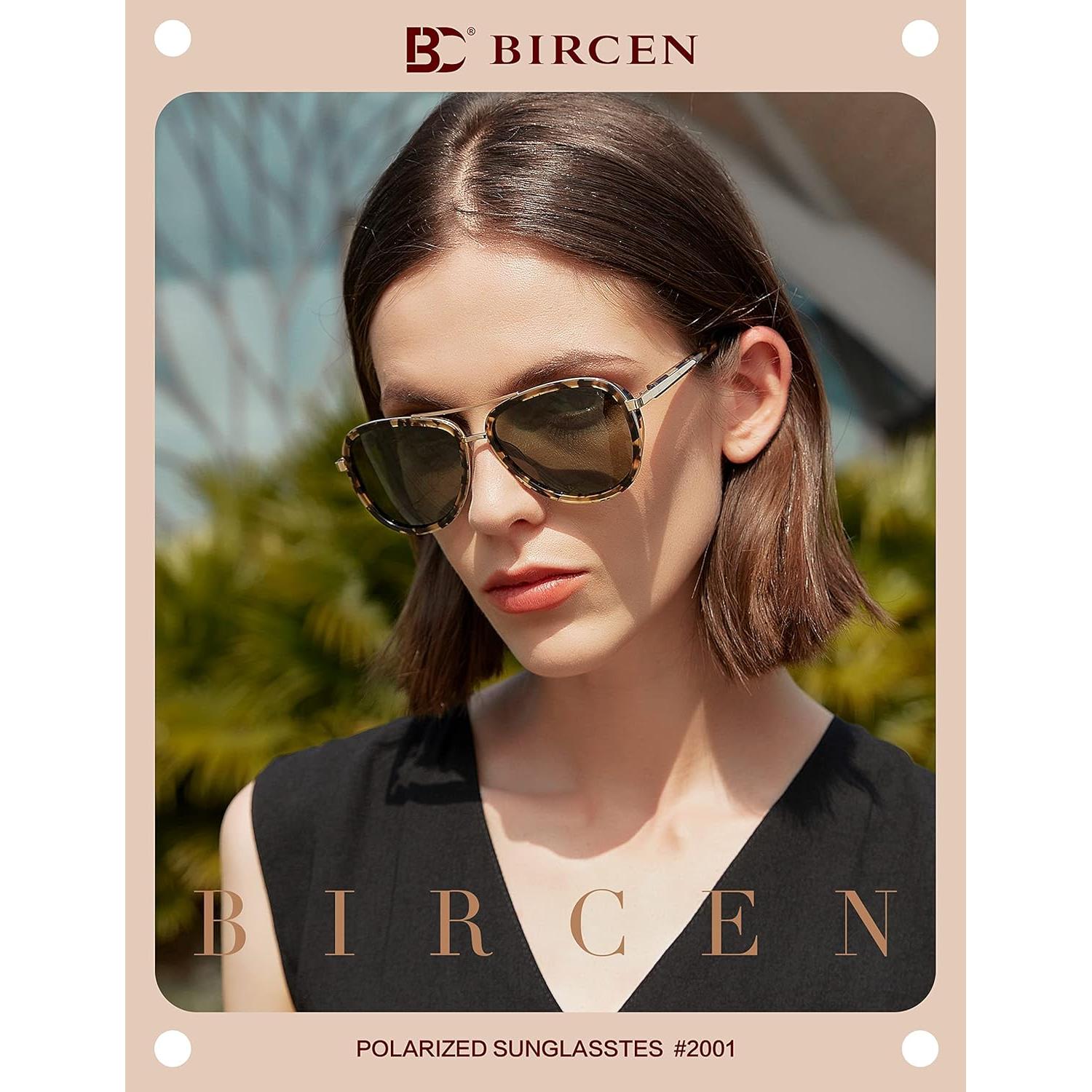 Gafas de sol BIRCEN para mujeres UV400 - Marco acetato