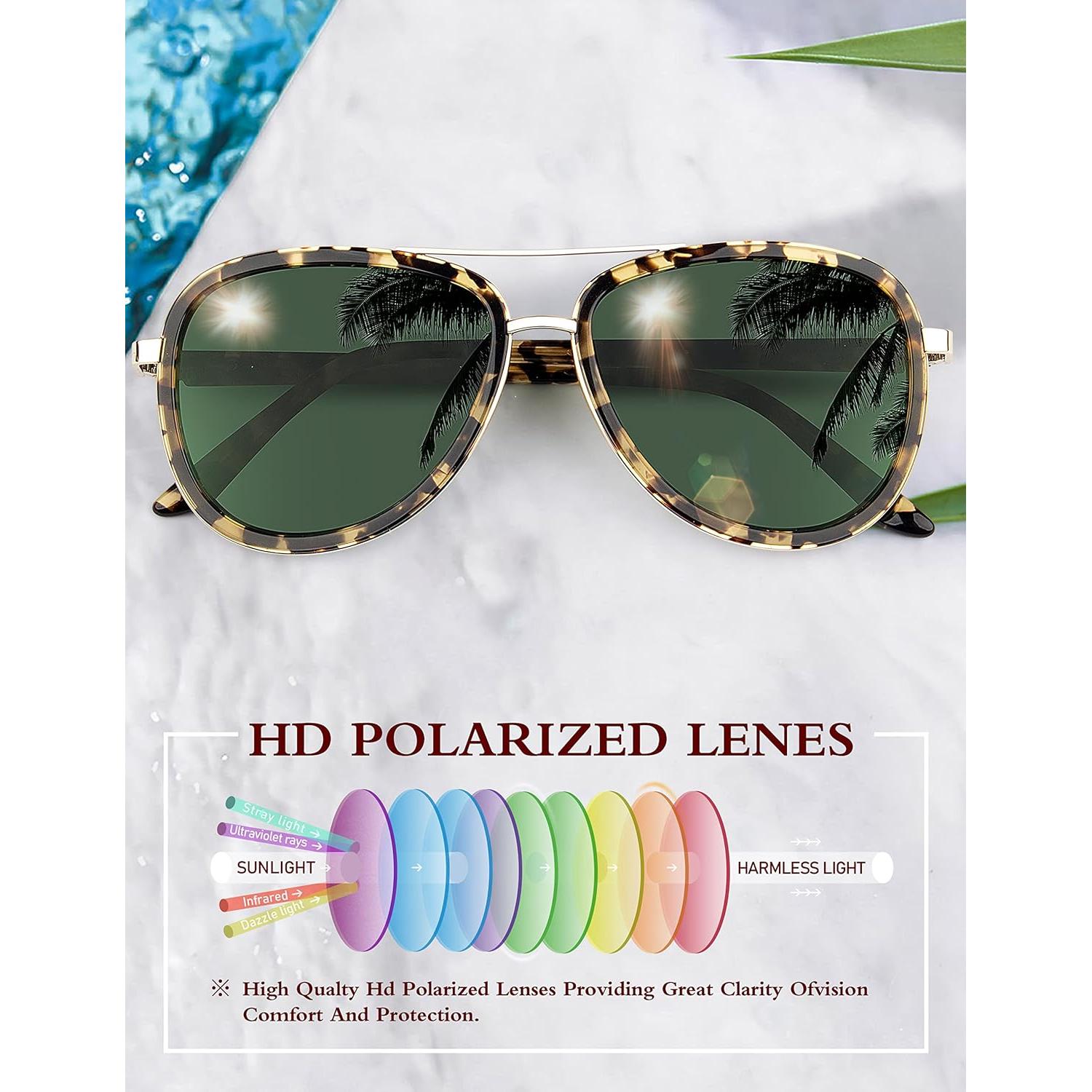 Gafas de sol BIRCEN para mujeres UV400 - Marco acetato