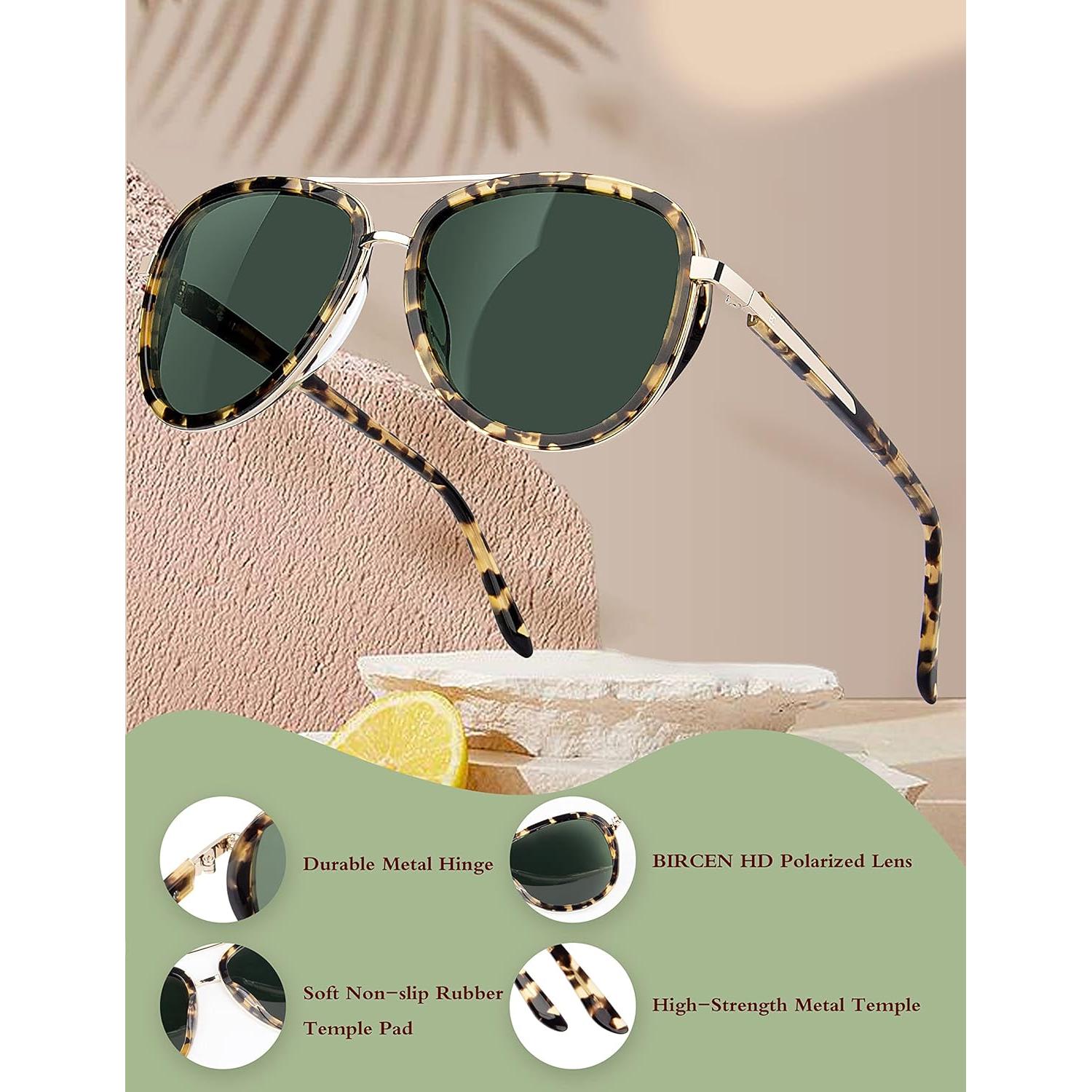 Gafas de sol BIRCEN para mujeres UV400 - Marco acetato