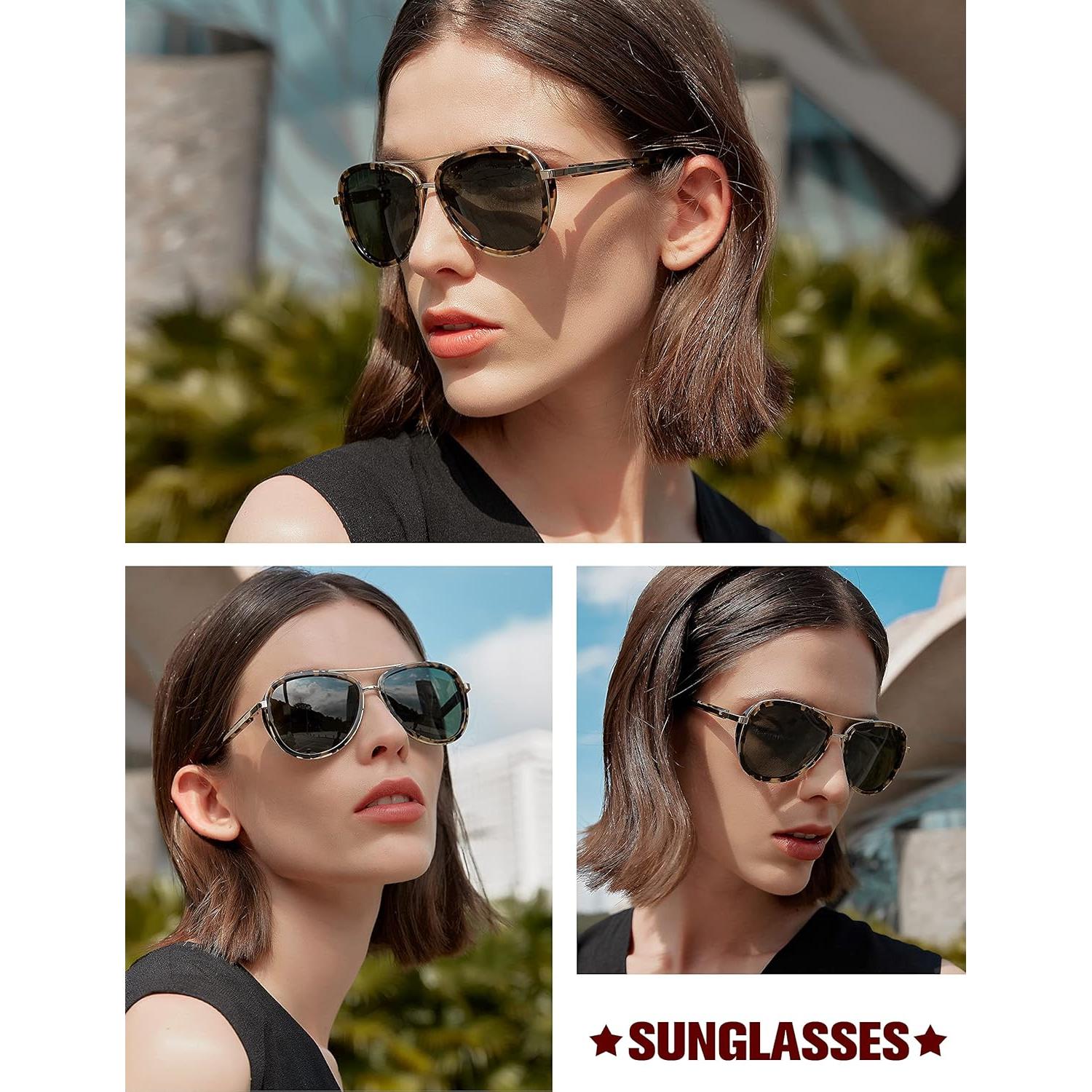 Gafas de sol BIRCEN para mujeres UV400 - Marco acetato