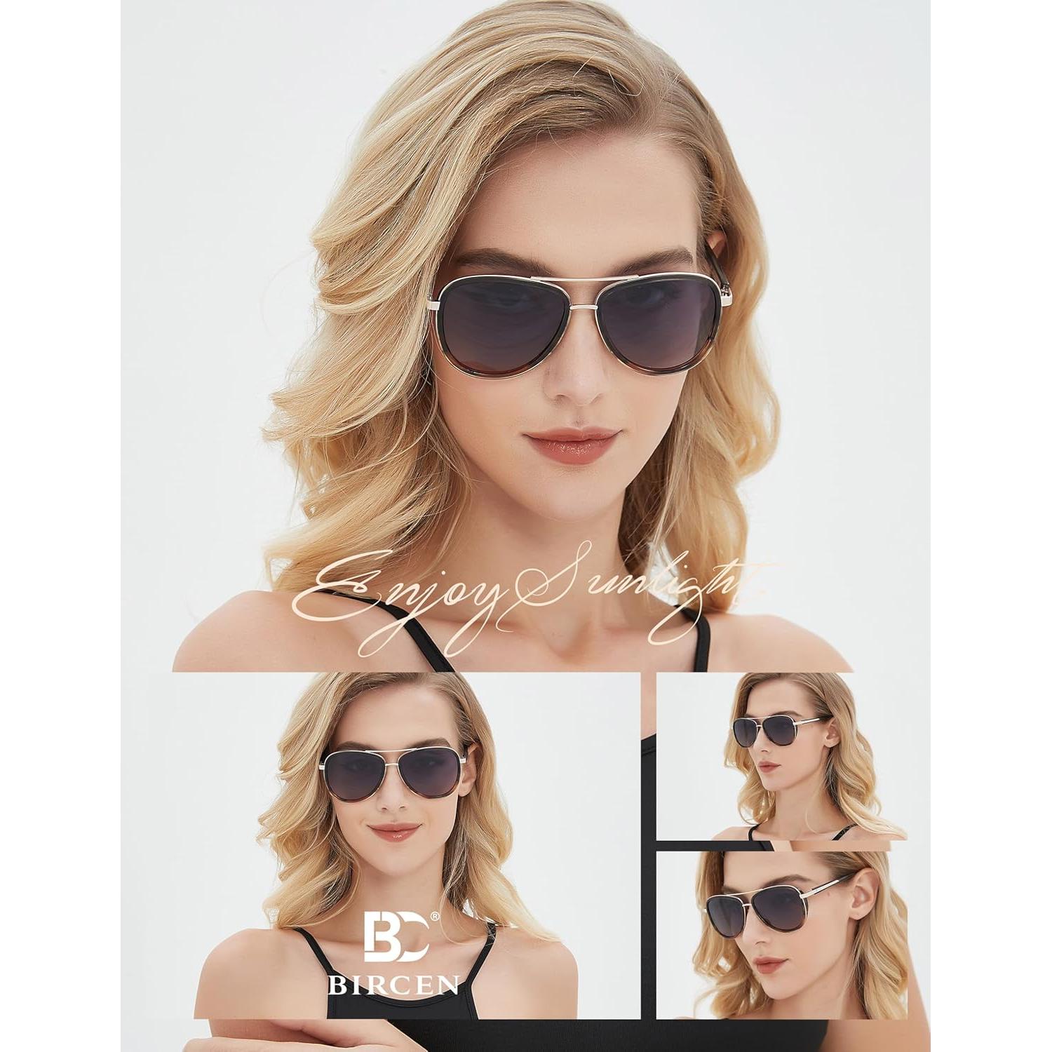 Gafas de sol BIRCEN para mujeres UV400 - Marco acetato