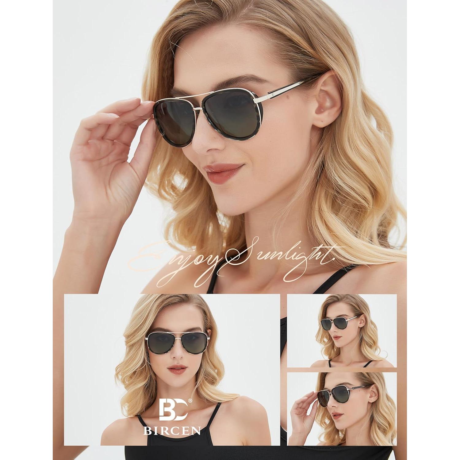 Gafas de sol BIRCEN para mujeres UV400 - Marco acetato