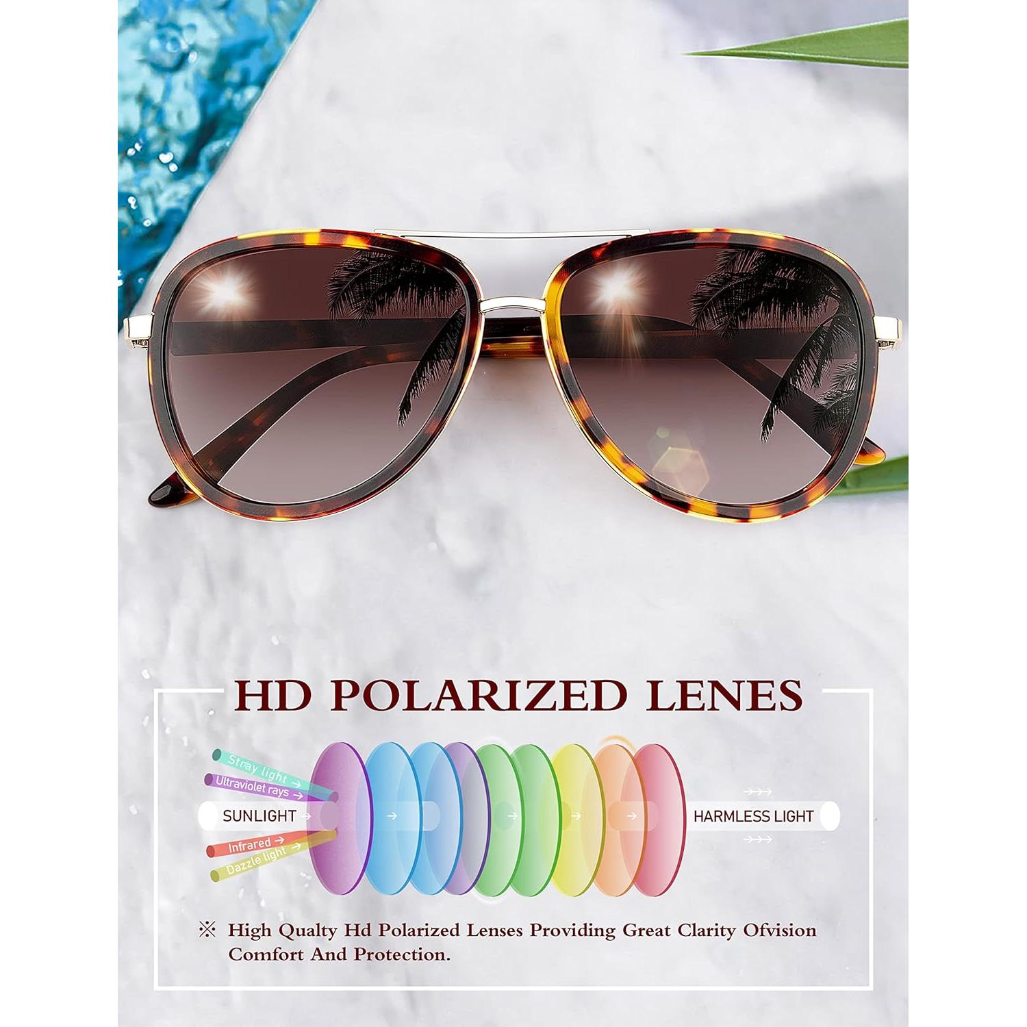 Gafas de sol BIRCEN para mujeres UV400 - Marco acetato