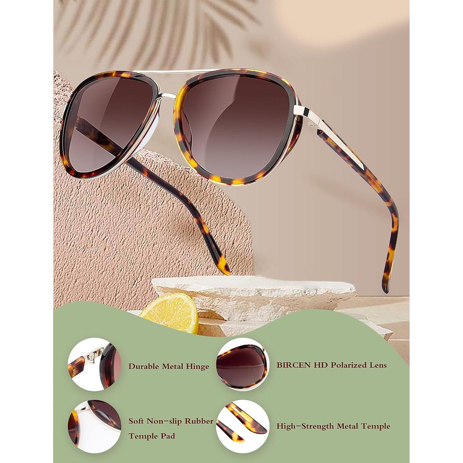 Gafas de sol BIRCEN para mujeres UV400 - Marco acetato