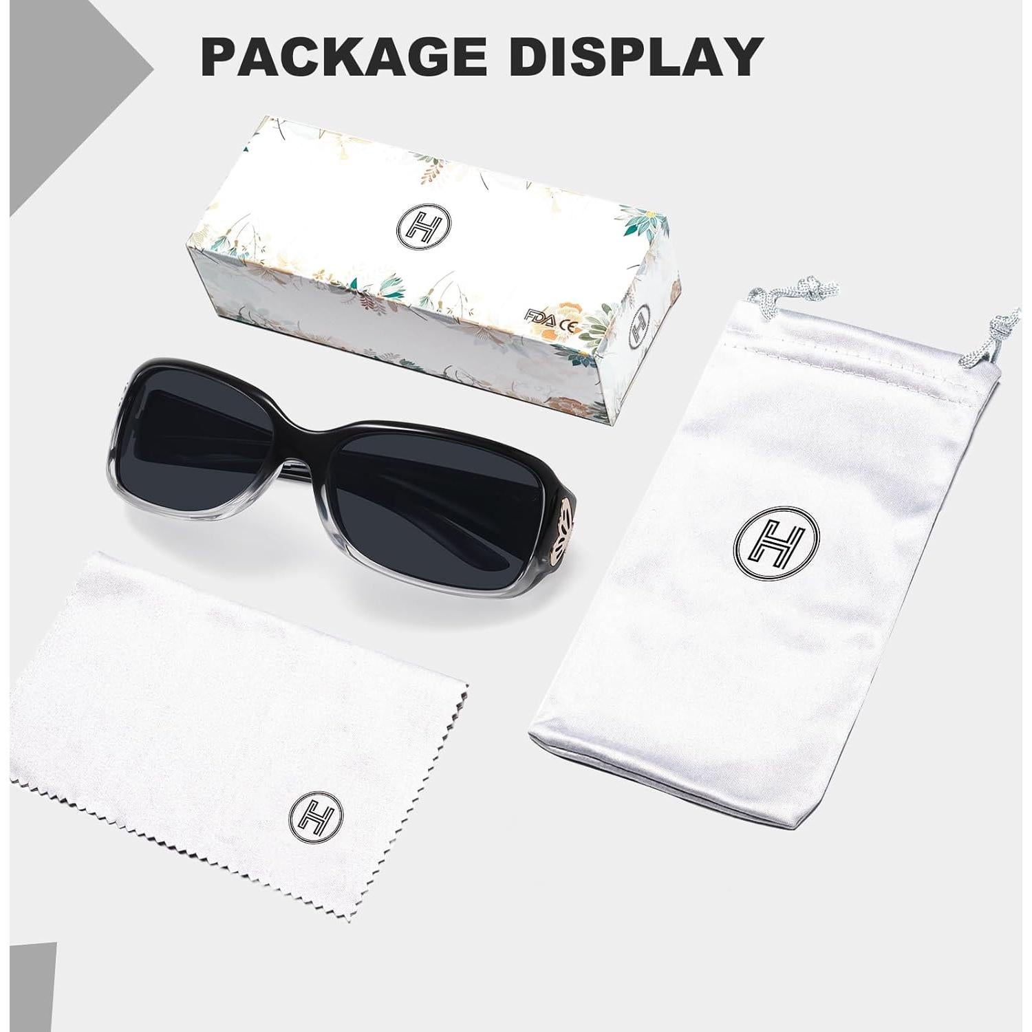 Gafas de sol HAOLOTA para mujeres - Diseño mariposa UV400