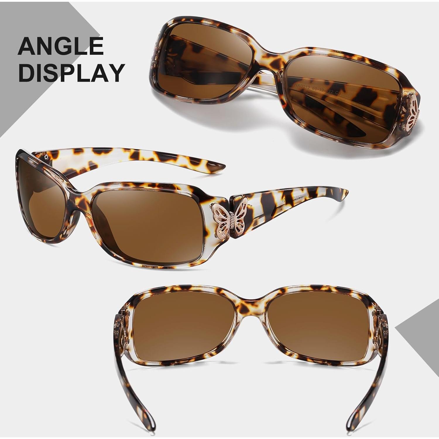 Gafas de sol HAOLOTA para mujeres - Diseño mariposa UV400