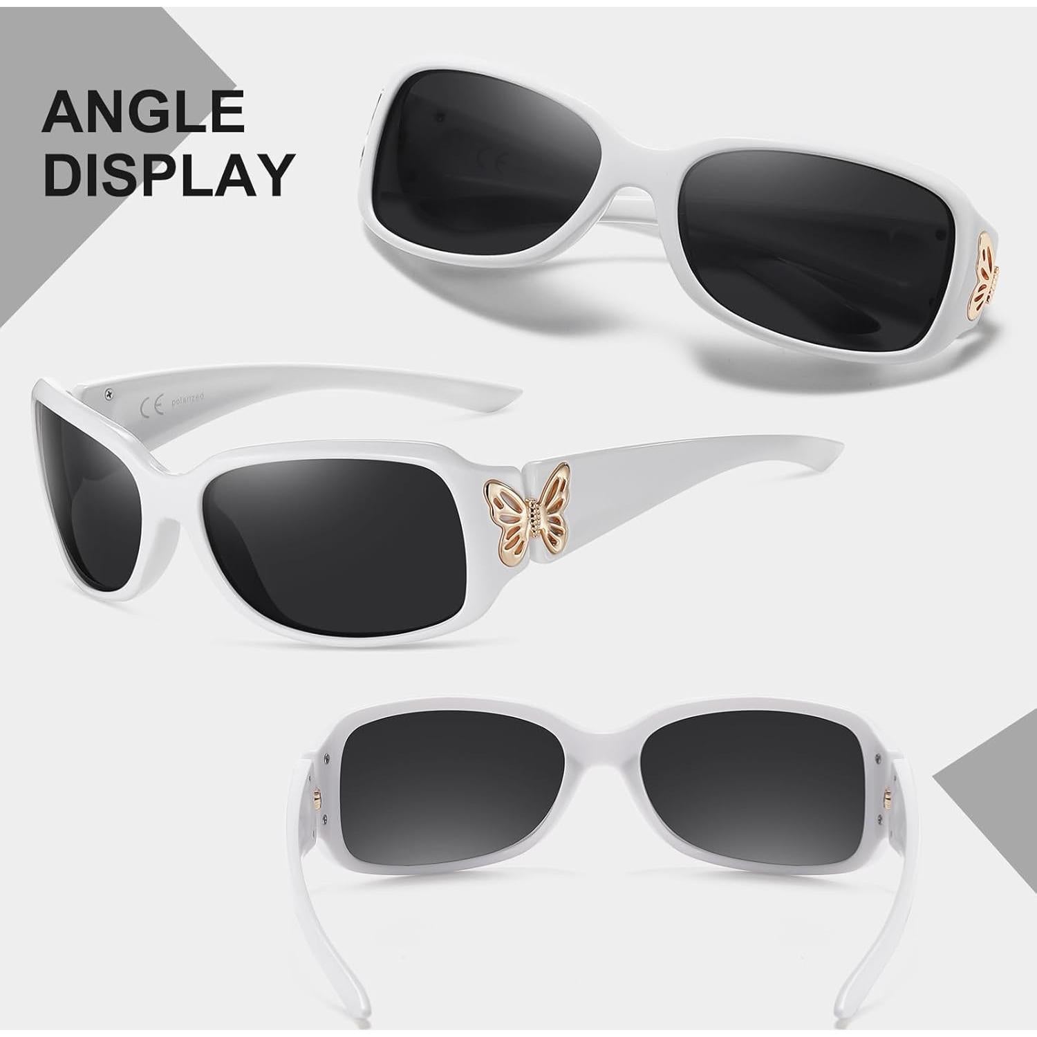 Gafas de sol HAOLOTA para mujeres - Diseño mariposa UV400