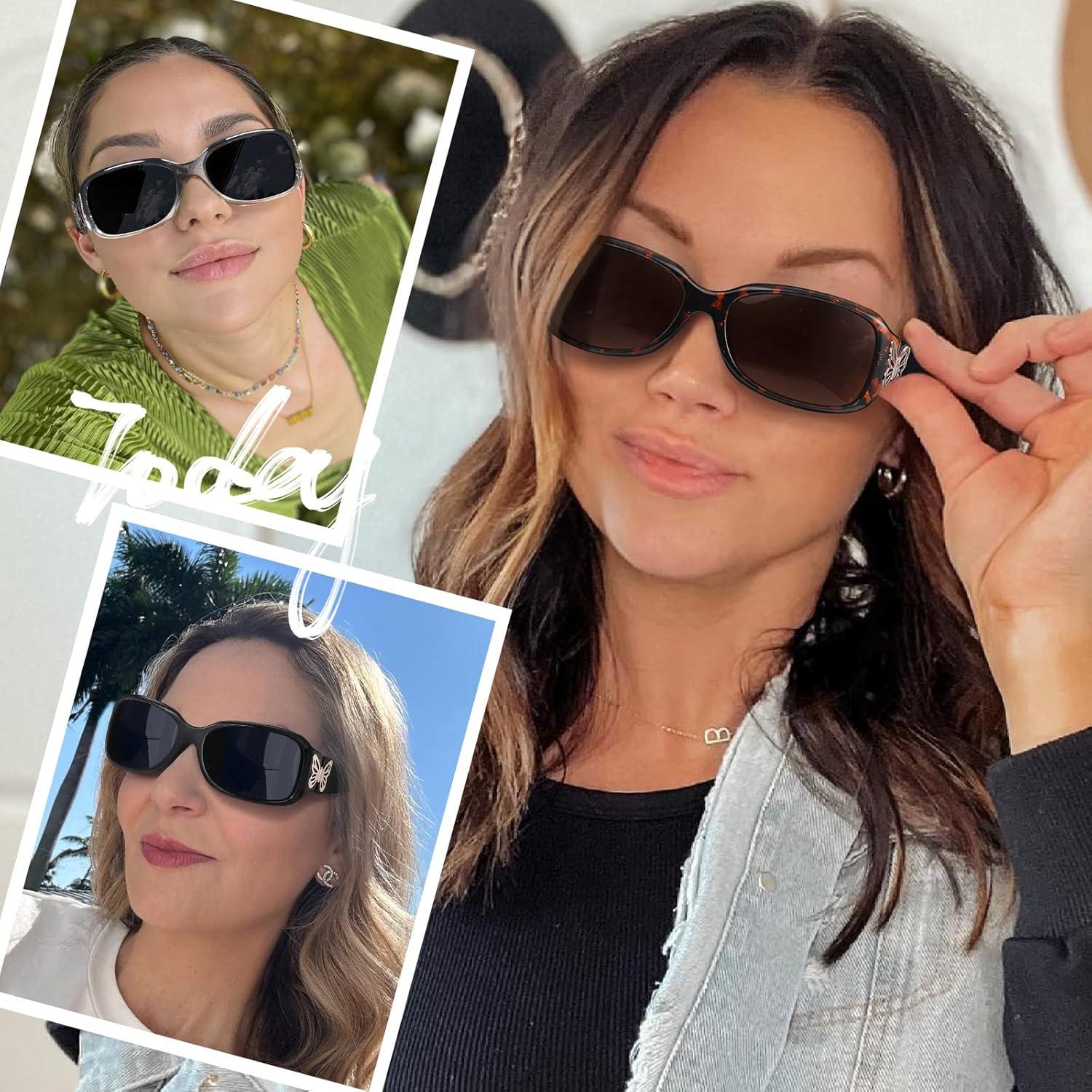 Gafas de sol HAOLOTA para mujeres - Diseño mariposa UV400