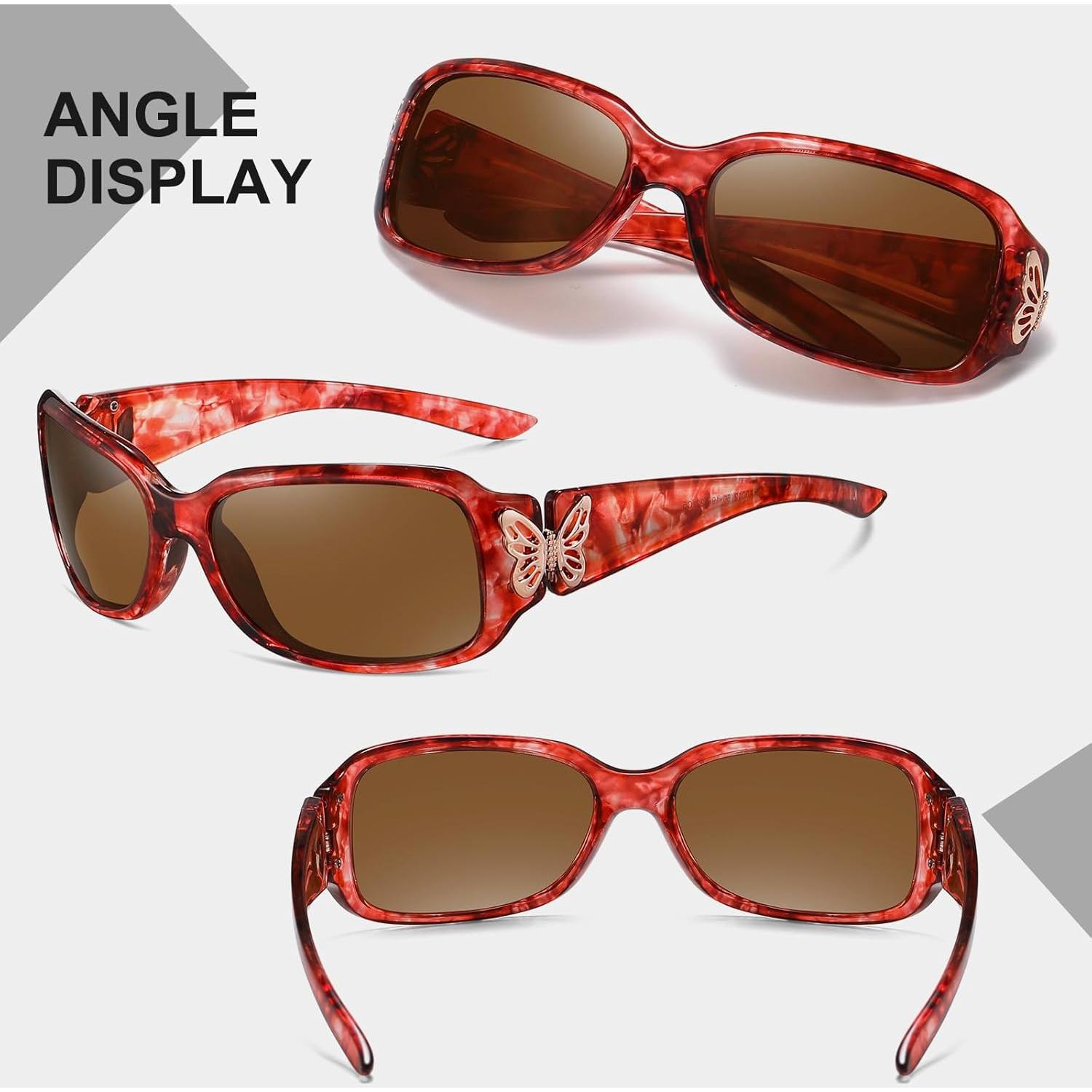 Gafas de sol HAOLOTA para mujeres - Diseño mariposa UV400