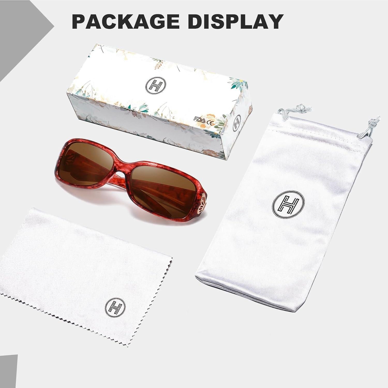 Gafas de sol HAOLOTA para mujeres - Diseño mariposa UV400