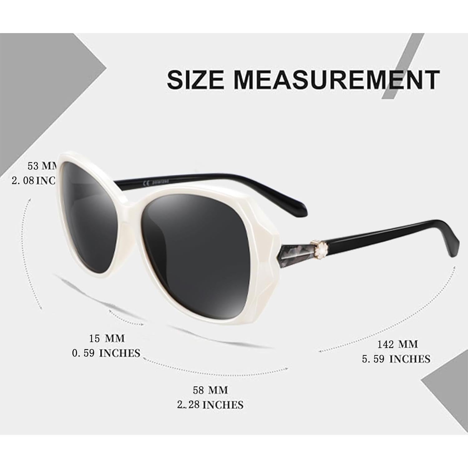 Gafas de sol HAOLOTA para mujeres - Diseño mariposa UV400