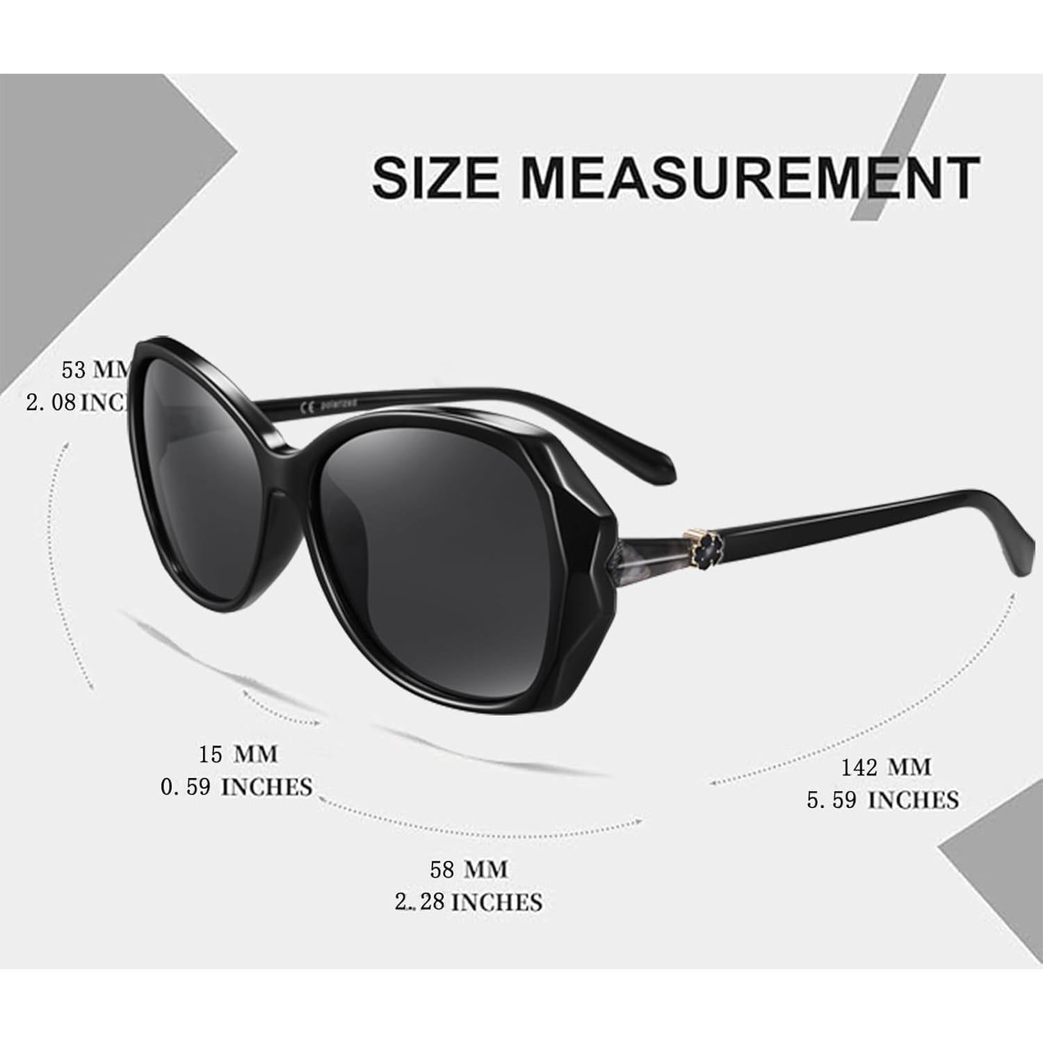 Gafas de sol HAOLOTA para mujeres - Diseño mariposa UV400