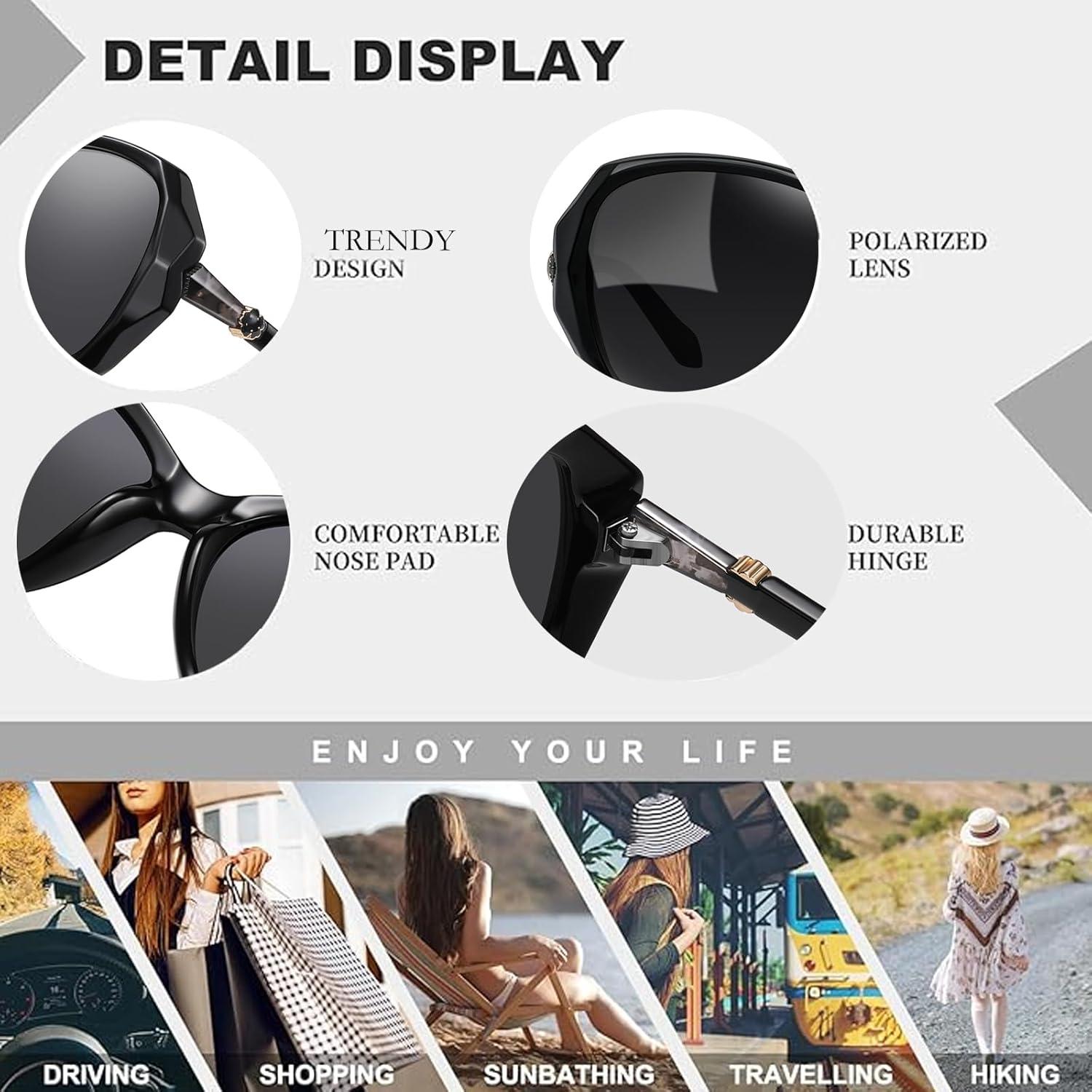 Gafas de sol HAOLOTA para mujeres - Diseño mariposa UV400