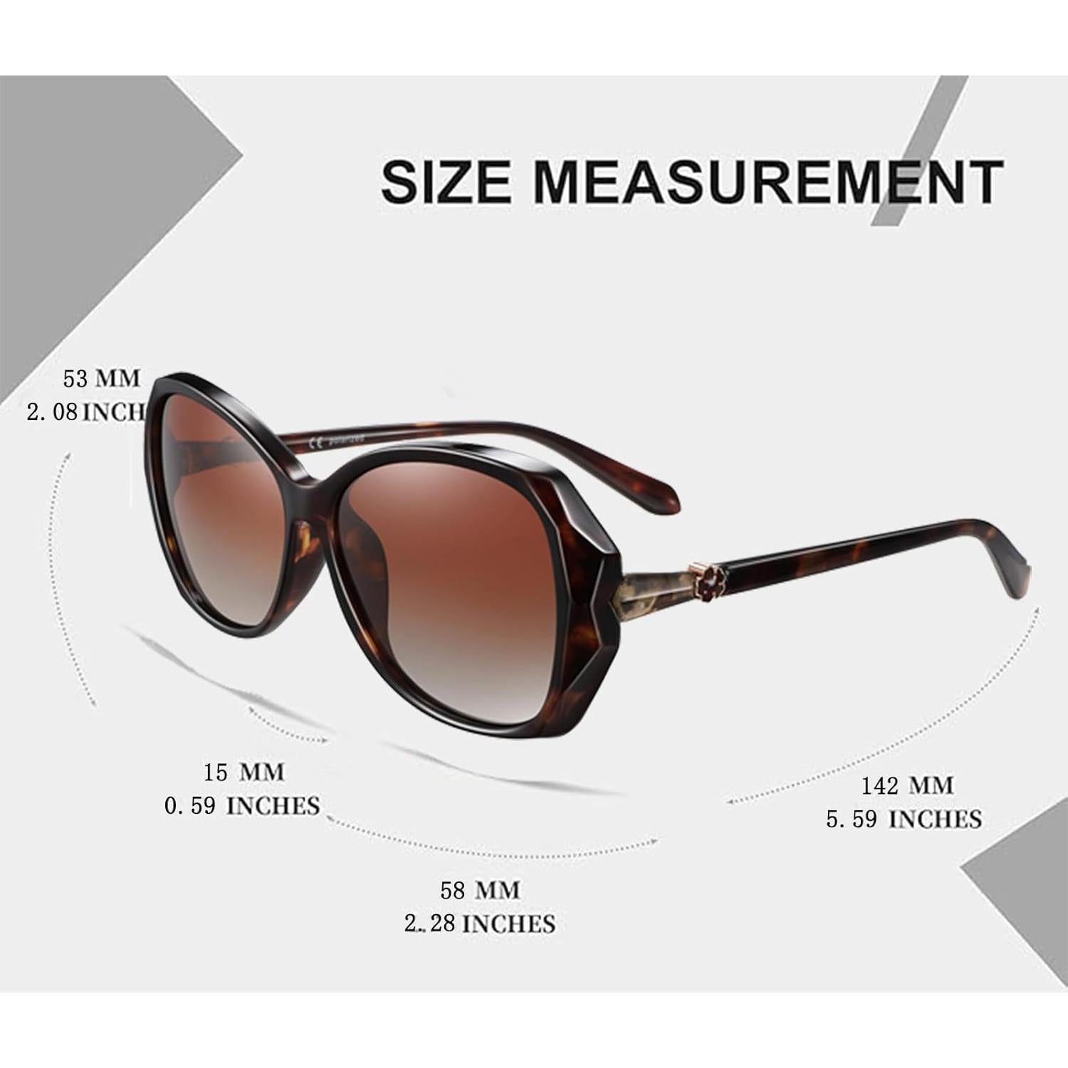 Gafas de sol HAOLOTA para mujer - Diseño mariposa UV400