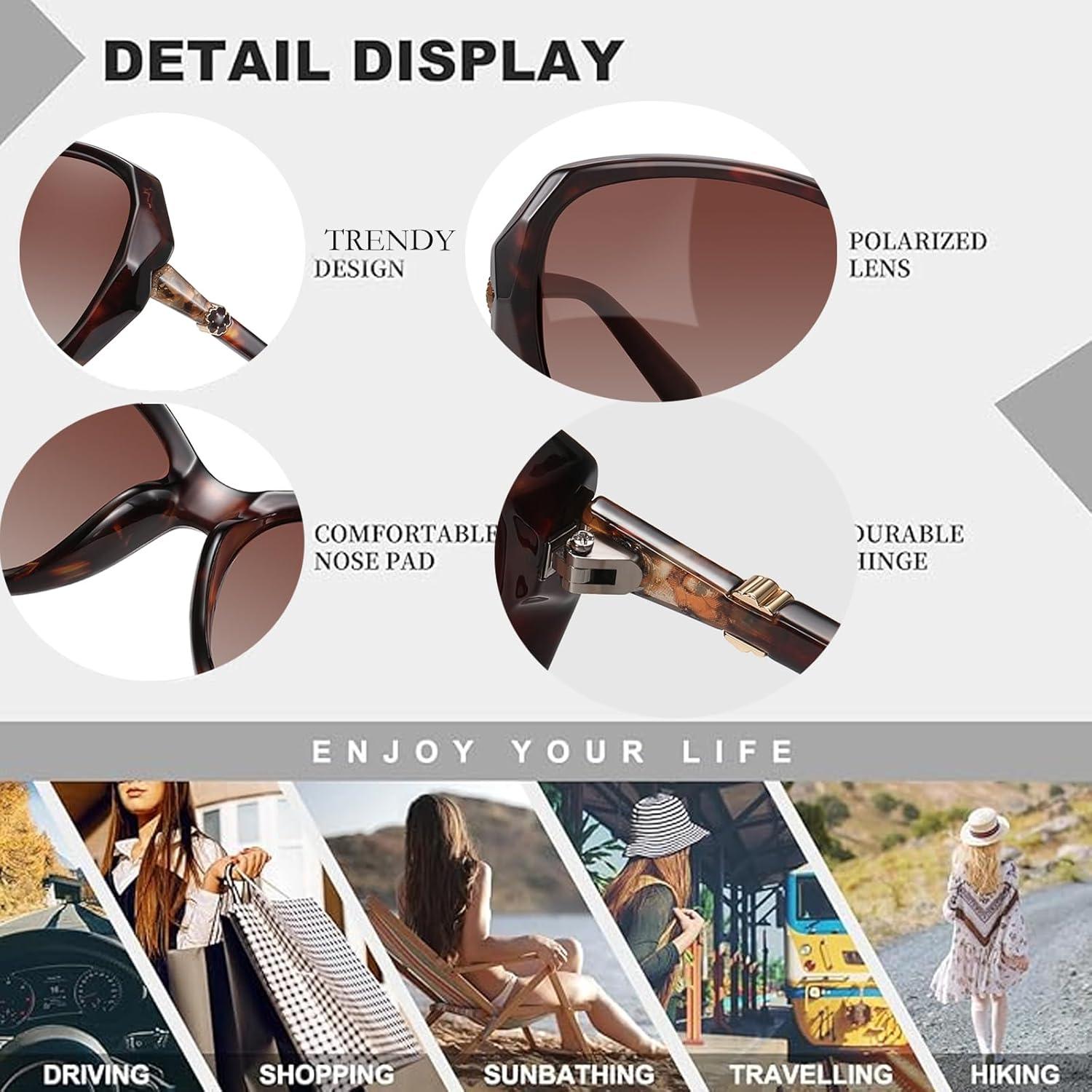 Gafas de sol HAOLOTA para mujer - Diseño mariposa UV400