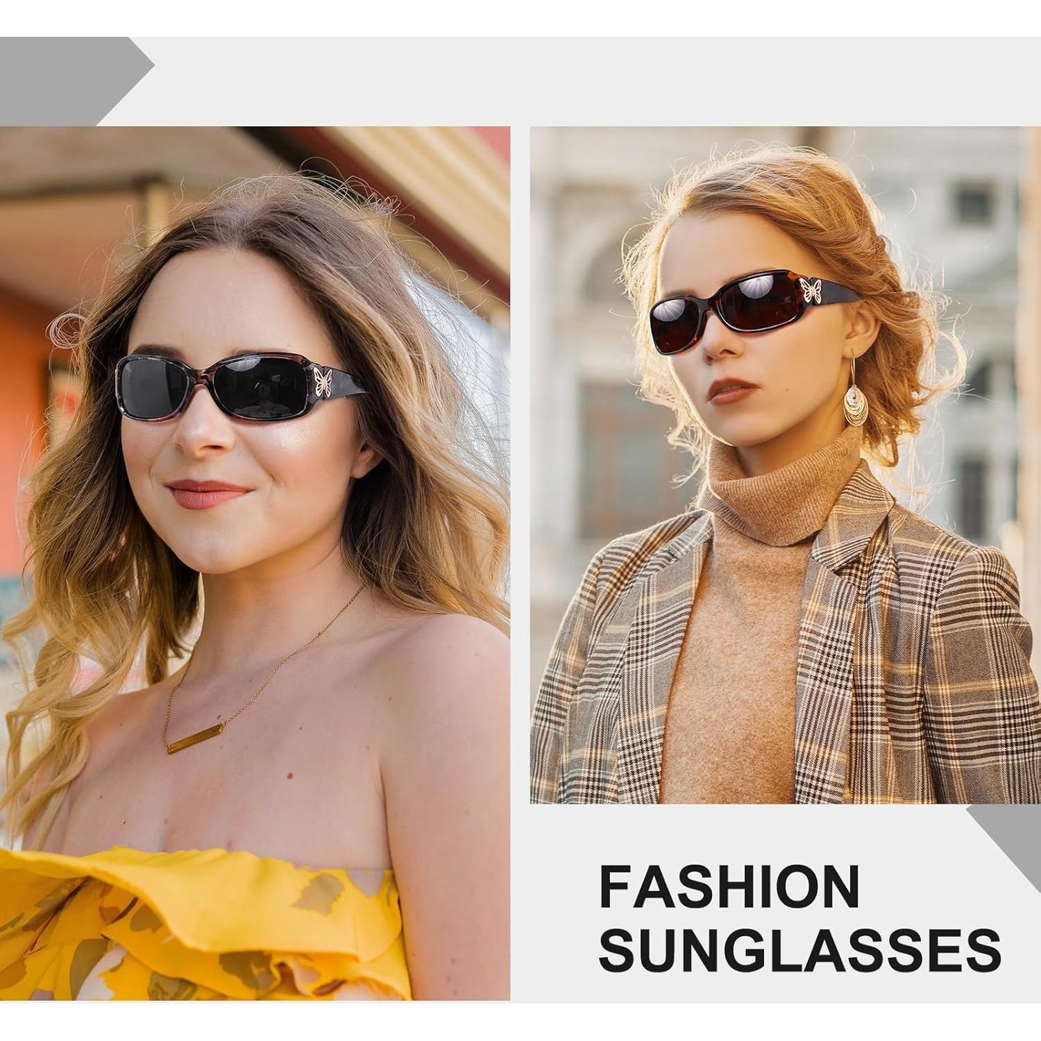 Gafas de sol HAOLOTA para mujeres - Diseño mariposa UV400