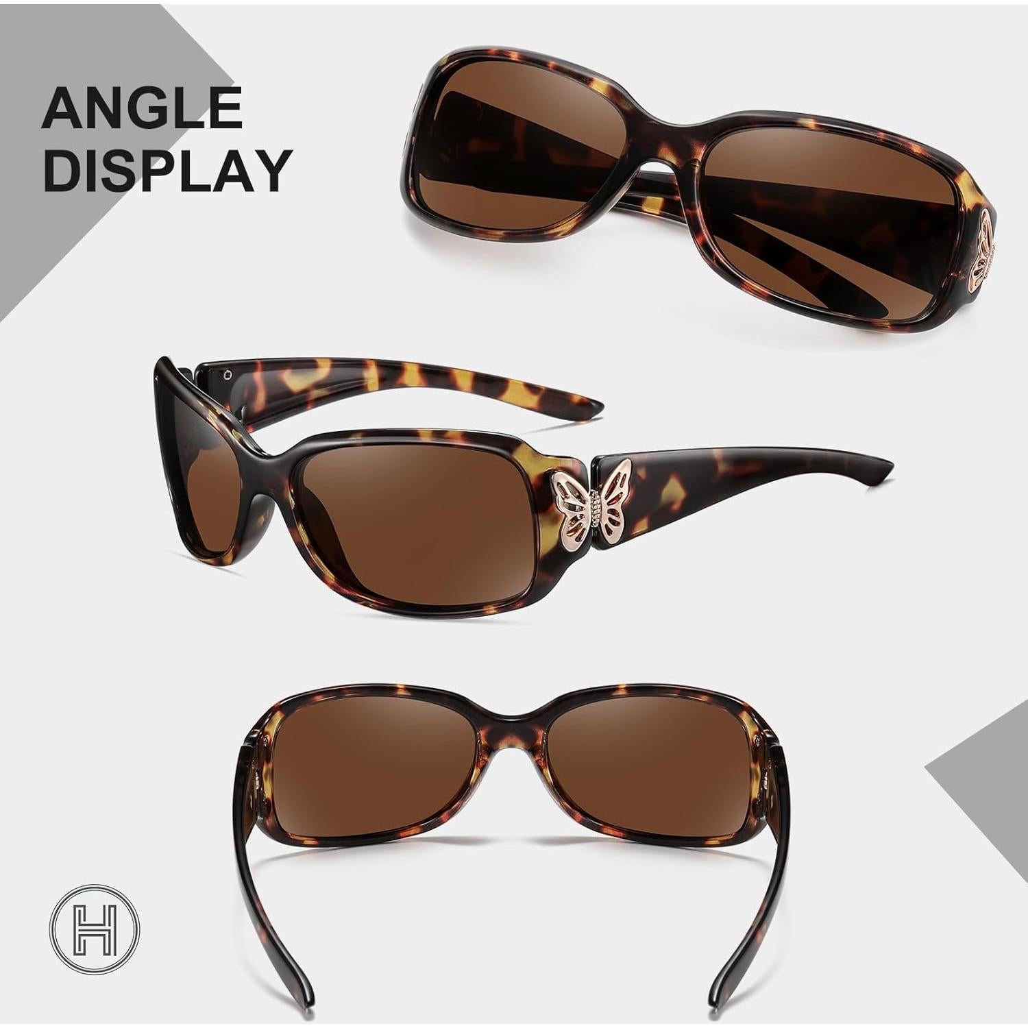 Gafas de sol HAOLOTA para mujeres - Diseño mariposa UV400