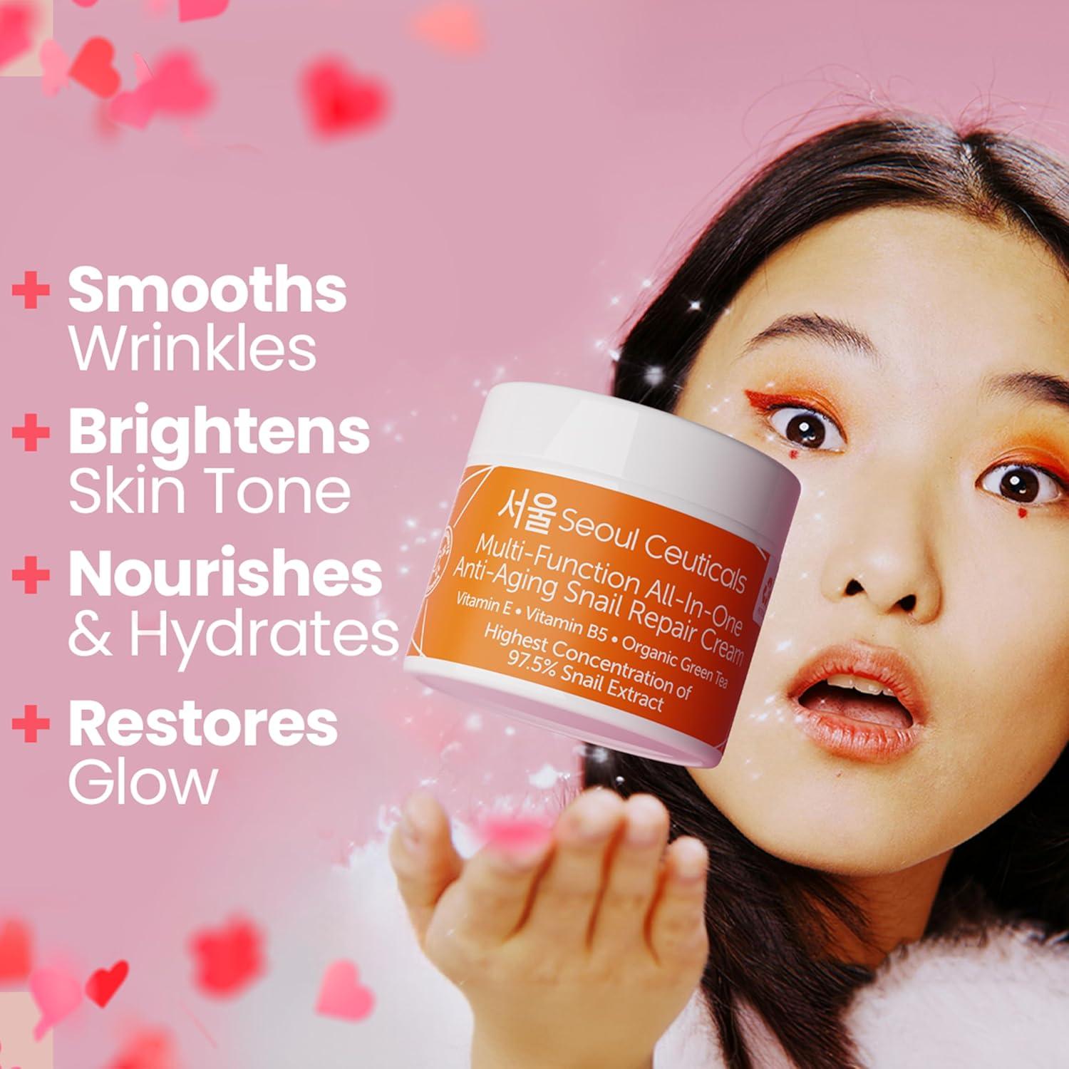 Crema Hidratante SeoulCeuticals 97.5% Mucina de Caracol 56.7g