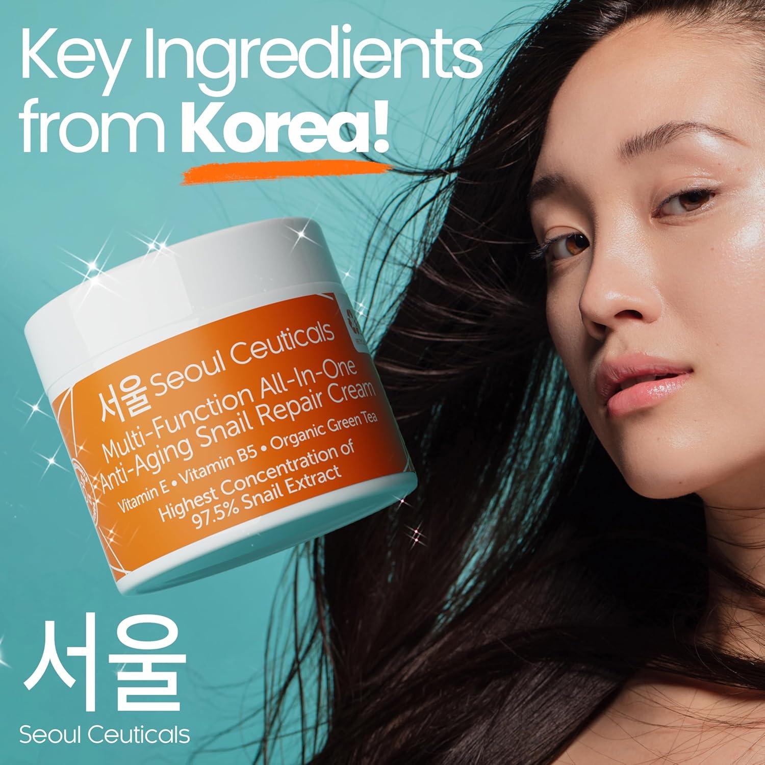 Crema Hidratante SeoulCeuticals 97.5% Mucina de Caracol 56.7g