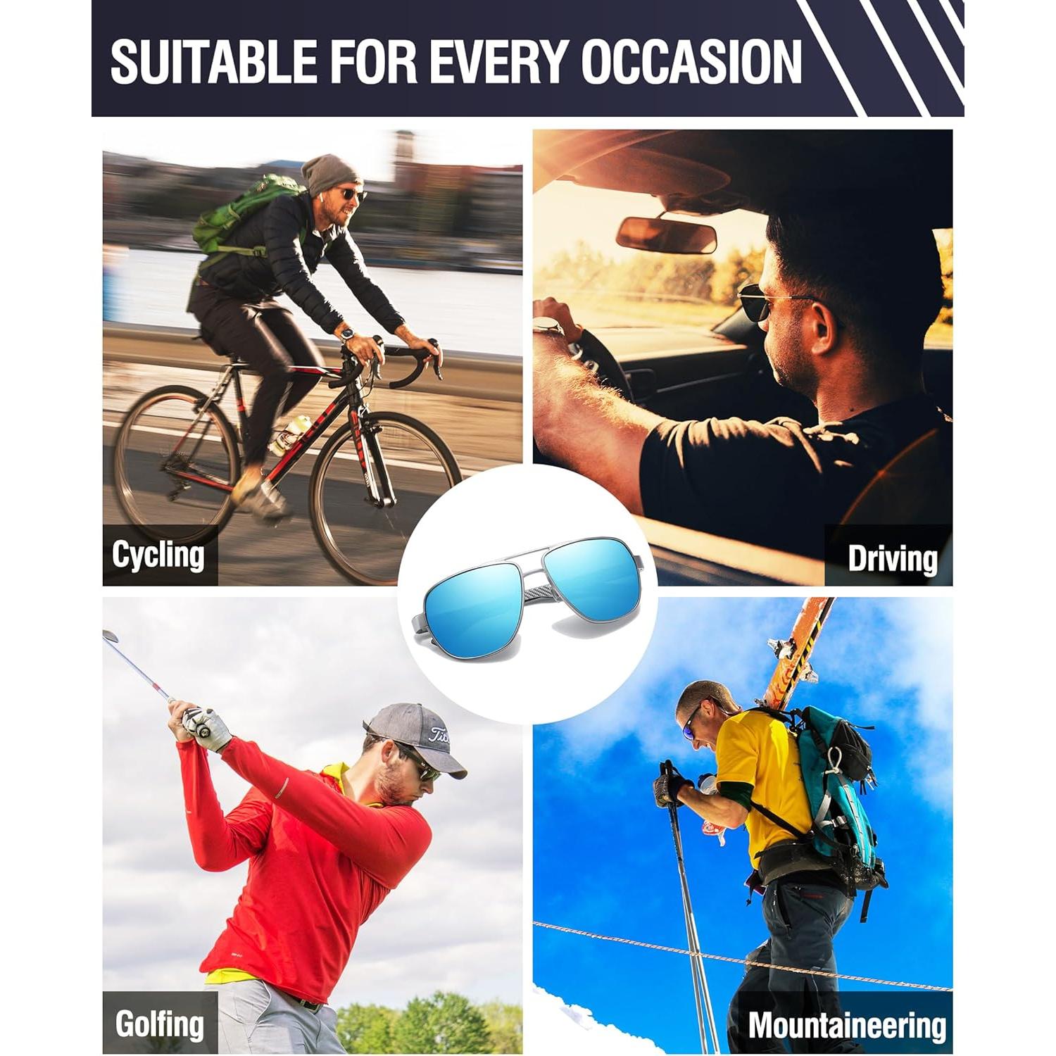 Gafas de sol aviador DUCO modelo 3051 polarizadas UV