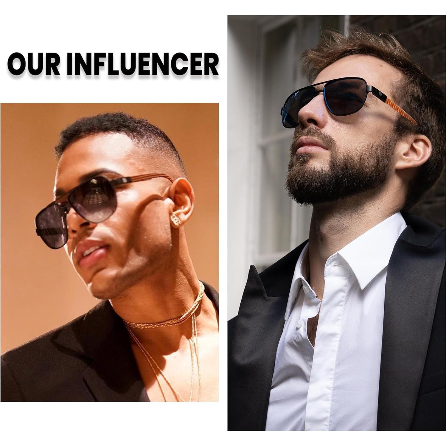 Gafas de sol aviador DUCO 3051 polarizadas UV fibra carbono