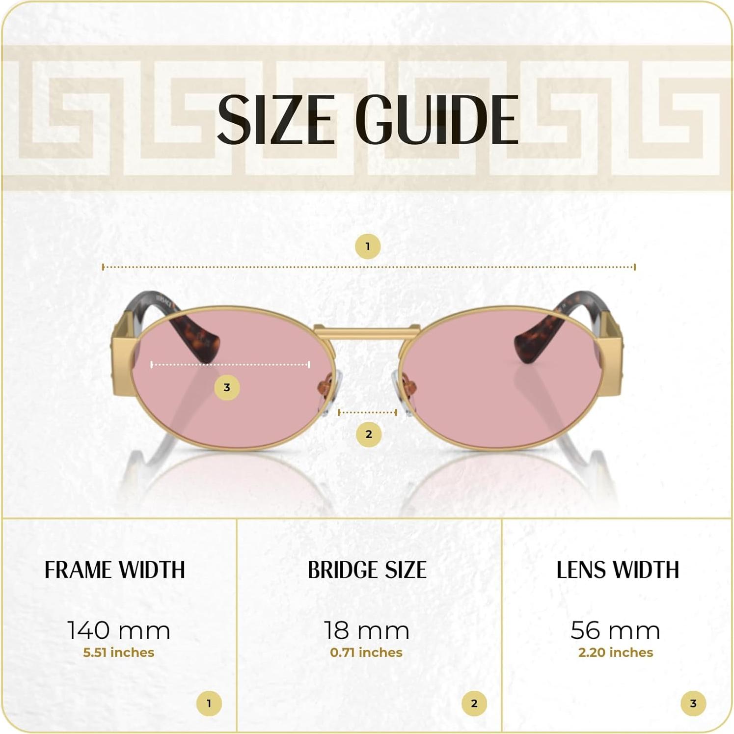 Gafas de sol ovaladas Versace VE2264 unisex con kit iWear