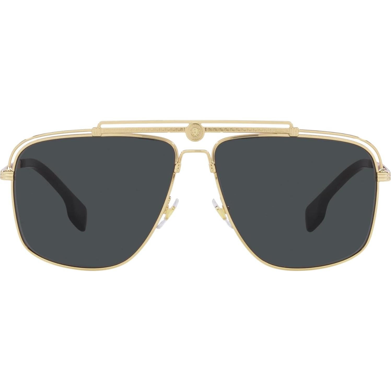 Gafas de sol Versace hombre marco gunmetal lentes espejo
