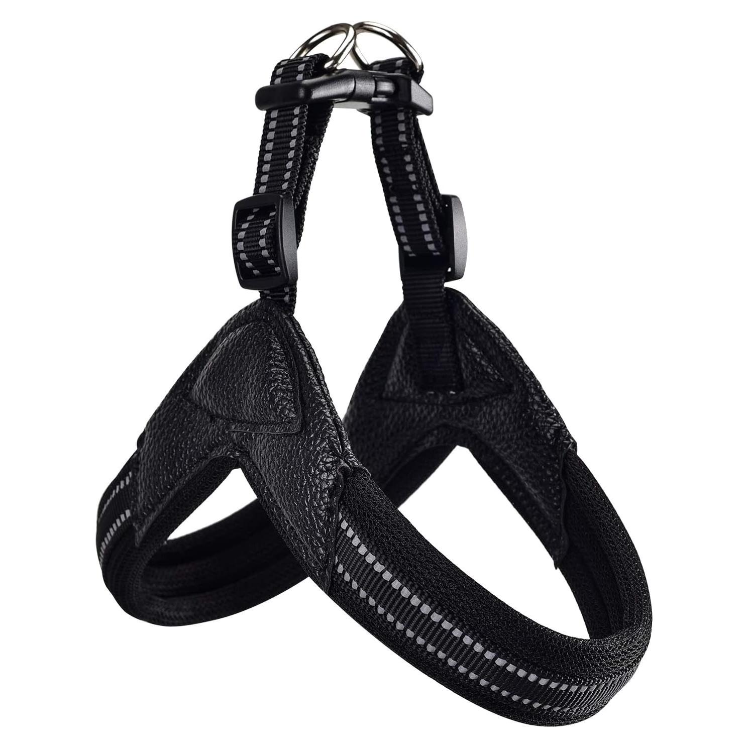 Arnés Suave Acolchado para Perros US AMY Mediano Negro